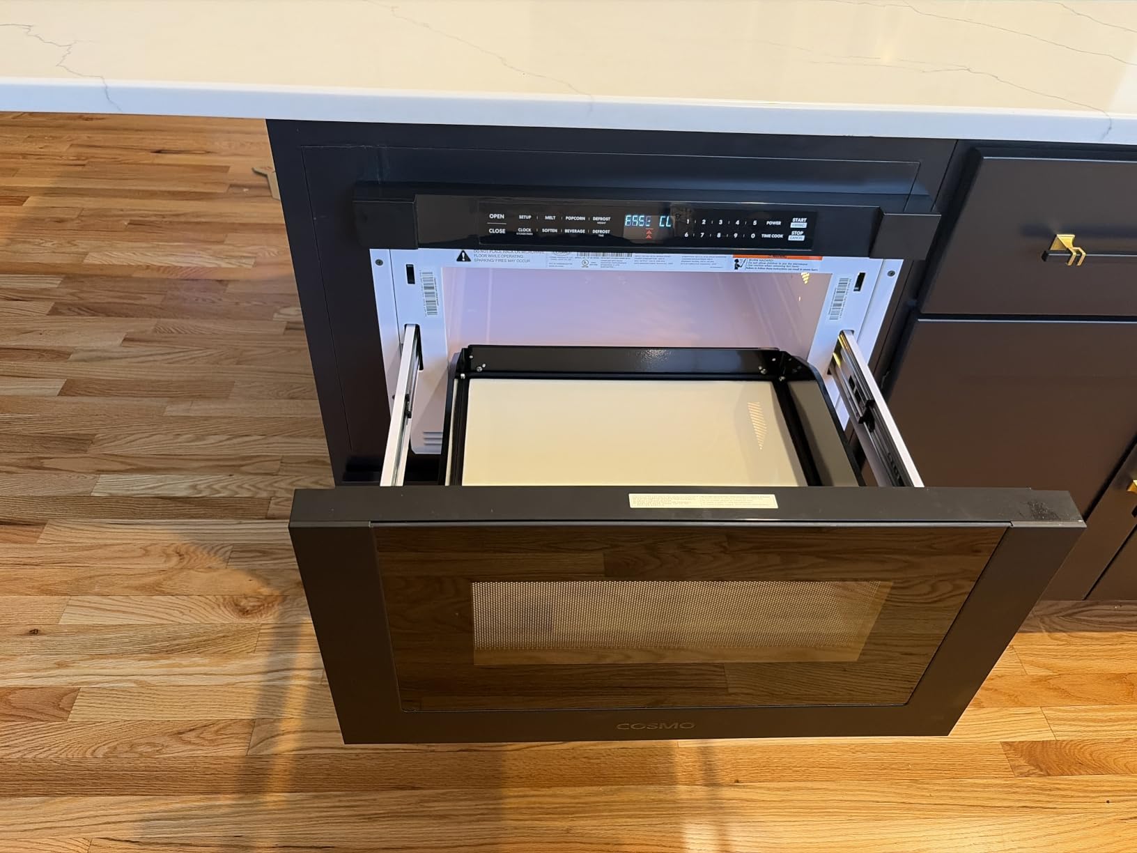 Cosmo COS-12MWDBK-NH 24 in. Haven Collection 1.2 cu. ft. Built-in Microwave Drawer, Matte Black, Touch Controls, 11 Power Levels, 1000W, Child Lock, Defrost Functions, Automatic Presets customer photo 1