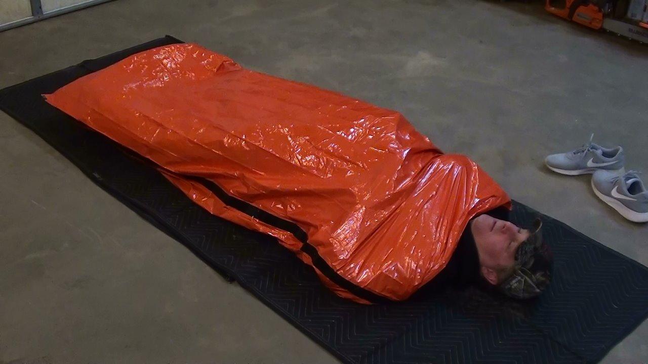 Zmoon Emergency Sleeping Bag Survival Bag, Portable Waterproof Thermal Bivy Sacks, Bivvy Bags, Camping Mylar Sleeping Bag Survival Gear Emergency Blankets Survival Shelter customer photo 1