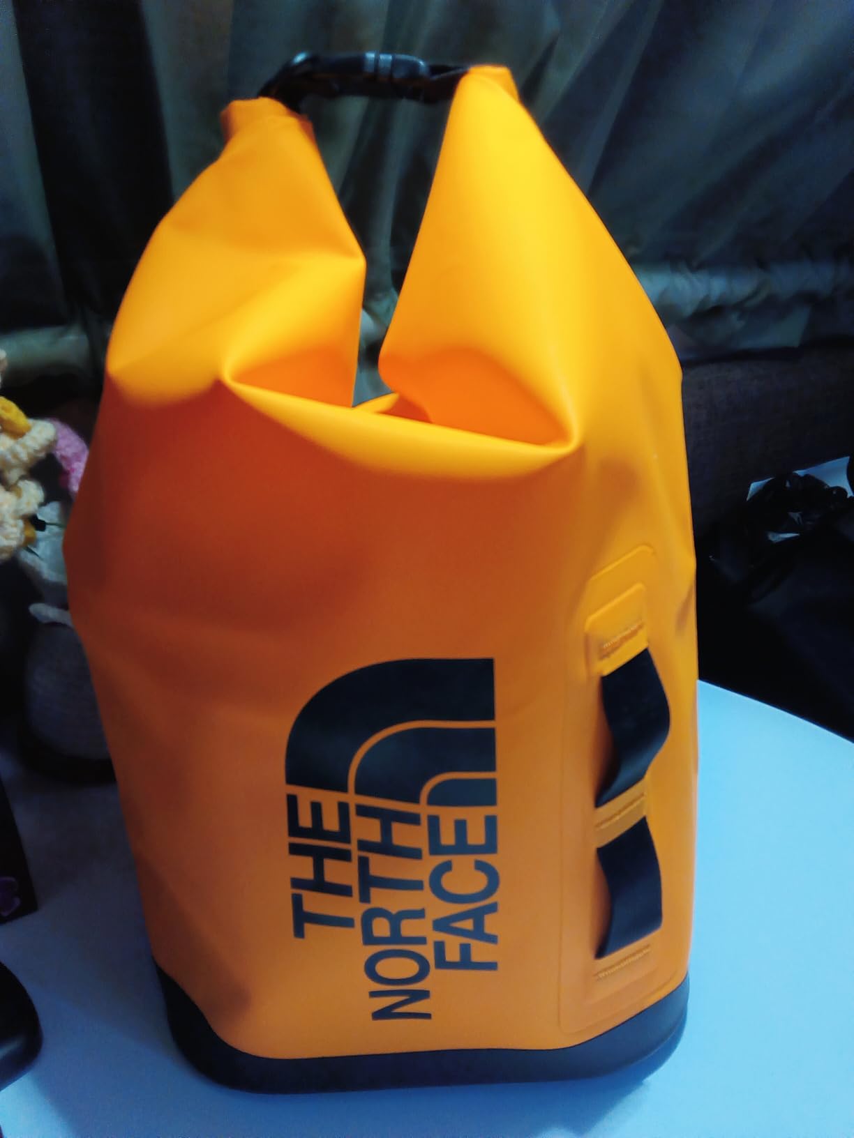 The North Face Base Camp Dry Bag 12L, Khaki Stone/TNF Black, One Size | Roll-Top Waterproof Stuff Sack, Ideal for Camping Gear & Kayak Accessories customer photo 2