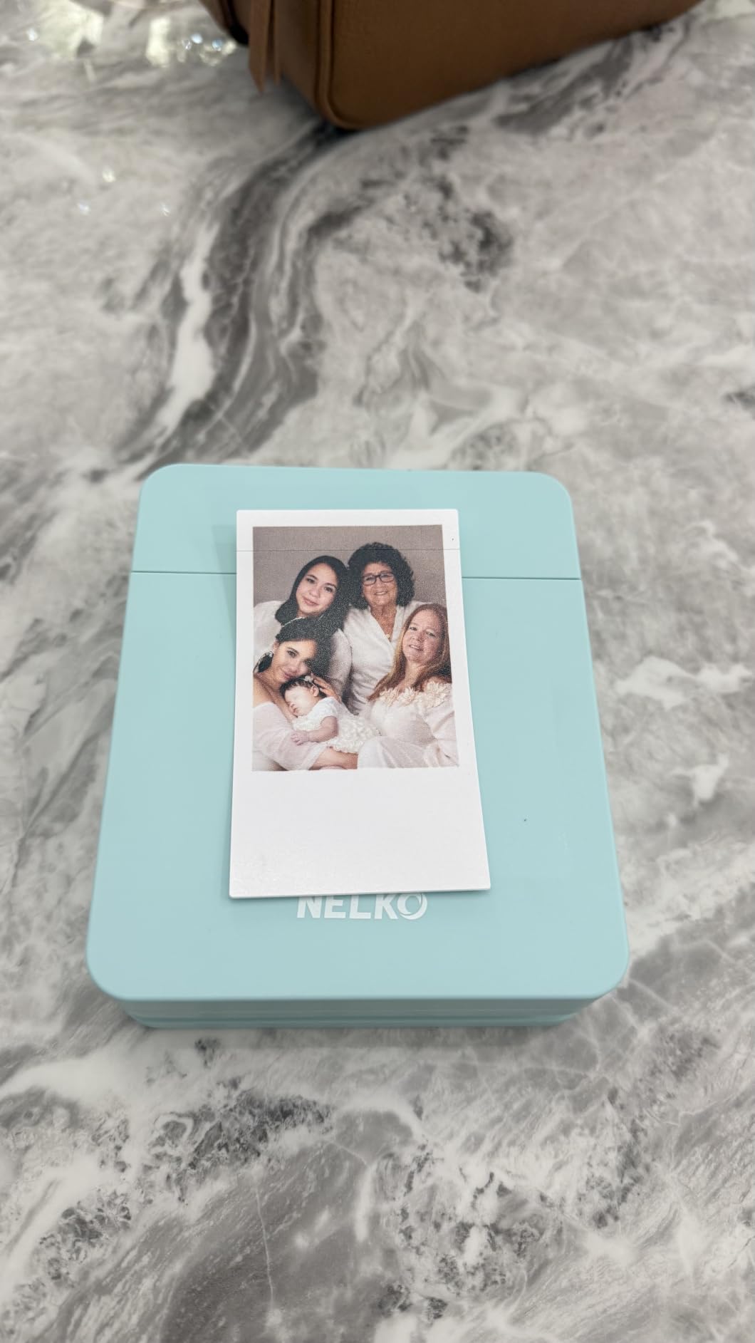 Nelko PP01 Photo Printer, 2x3 Portable Photo Printer, Mini Printer, White | Instant Color Inkjet Printer for Smartphone, Sticky-Back Photos, Bluetooth Compatible with iOS & Android, AI App Editing customer photo 1