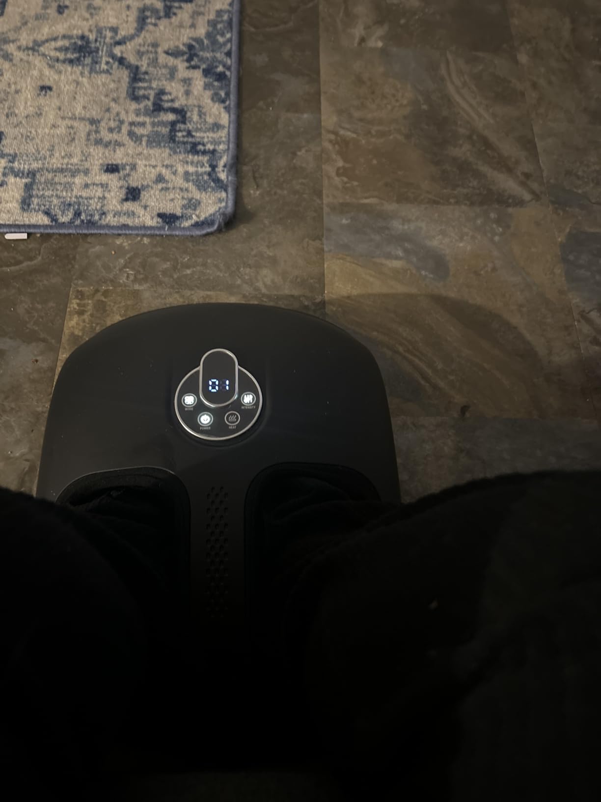 Foot Massager with Heat, 4 Modes & Vibration & Compression & Rolling for Feet Toes Relief, Electric Shiatsu Foot Massager with Remote, Fits Up to Men's Size 12, Gift for Women Men Father's Day customer photo 1