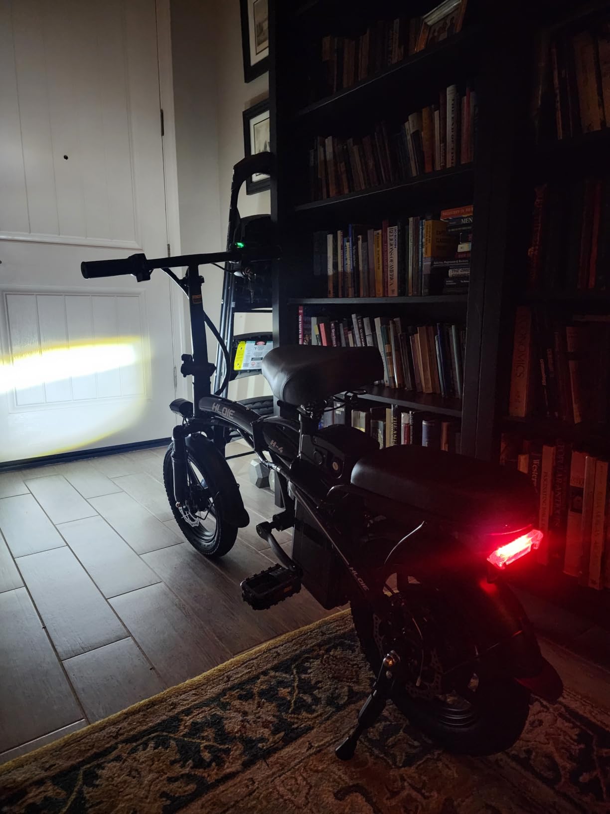 HLOIE Folding Electric Bike for Adults, Peak 750W Motor, 20MPH Max Speed Foldable Electric Bicycles, 14