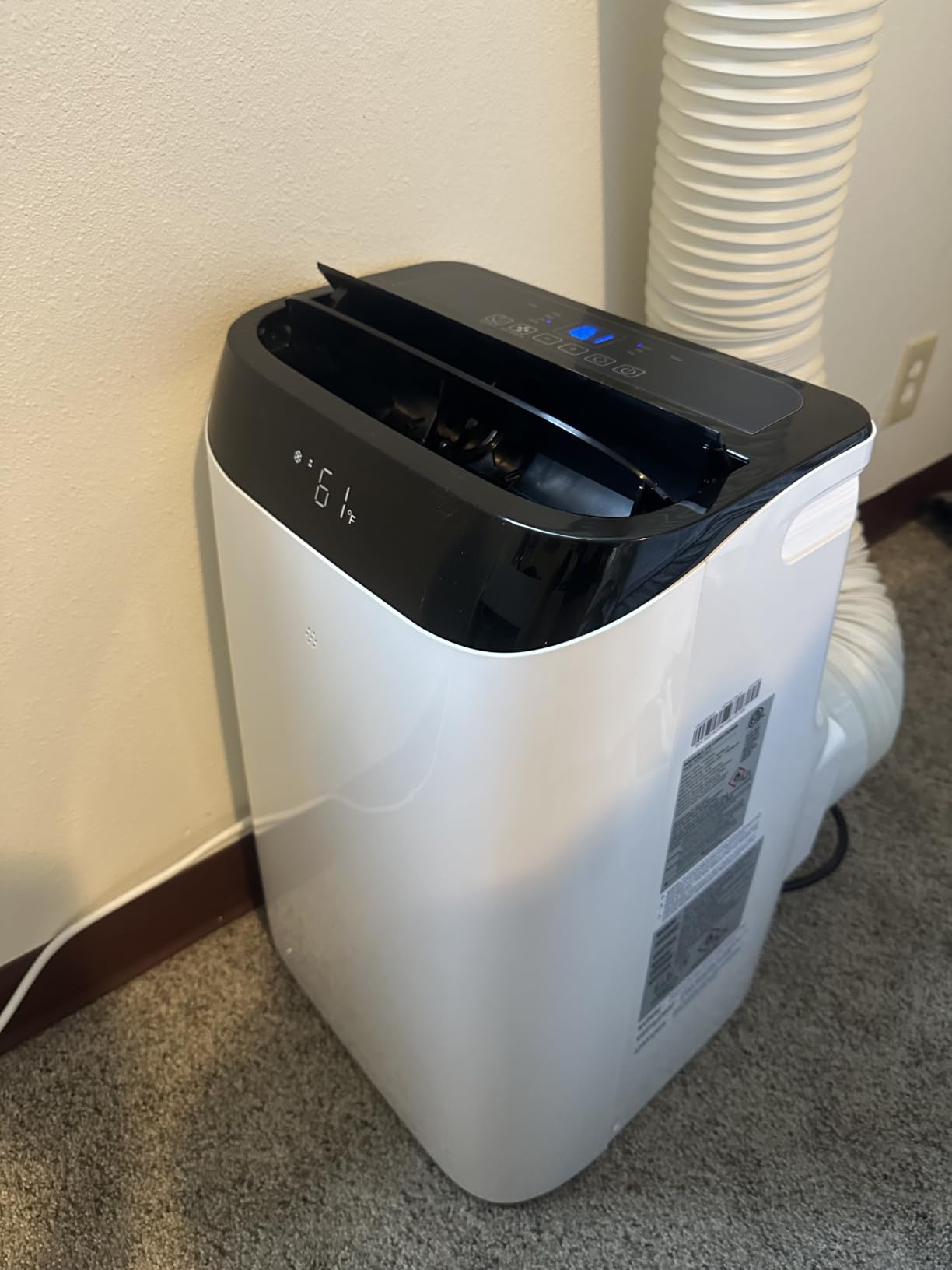 12,000 BTU Portable Air Conditioner Cools Up to 500 Sq.Ft, 3-IN-1 Energy Efficient Portable AC Unit with Remote Control & Installation Kits for Large Room, Campervan, Office, Temporary Space customer photo 1