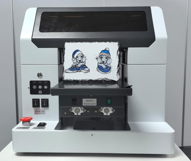 DXZ Upgraded A3 UV Printer with L805 6-Color Printhead, Vacuum Platform & White Ink System - High-Resolution Flatbed Printing for Phone Cases, Bottles, Wood & More (Printer+Laptop) customer photo 1