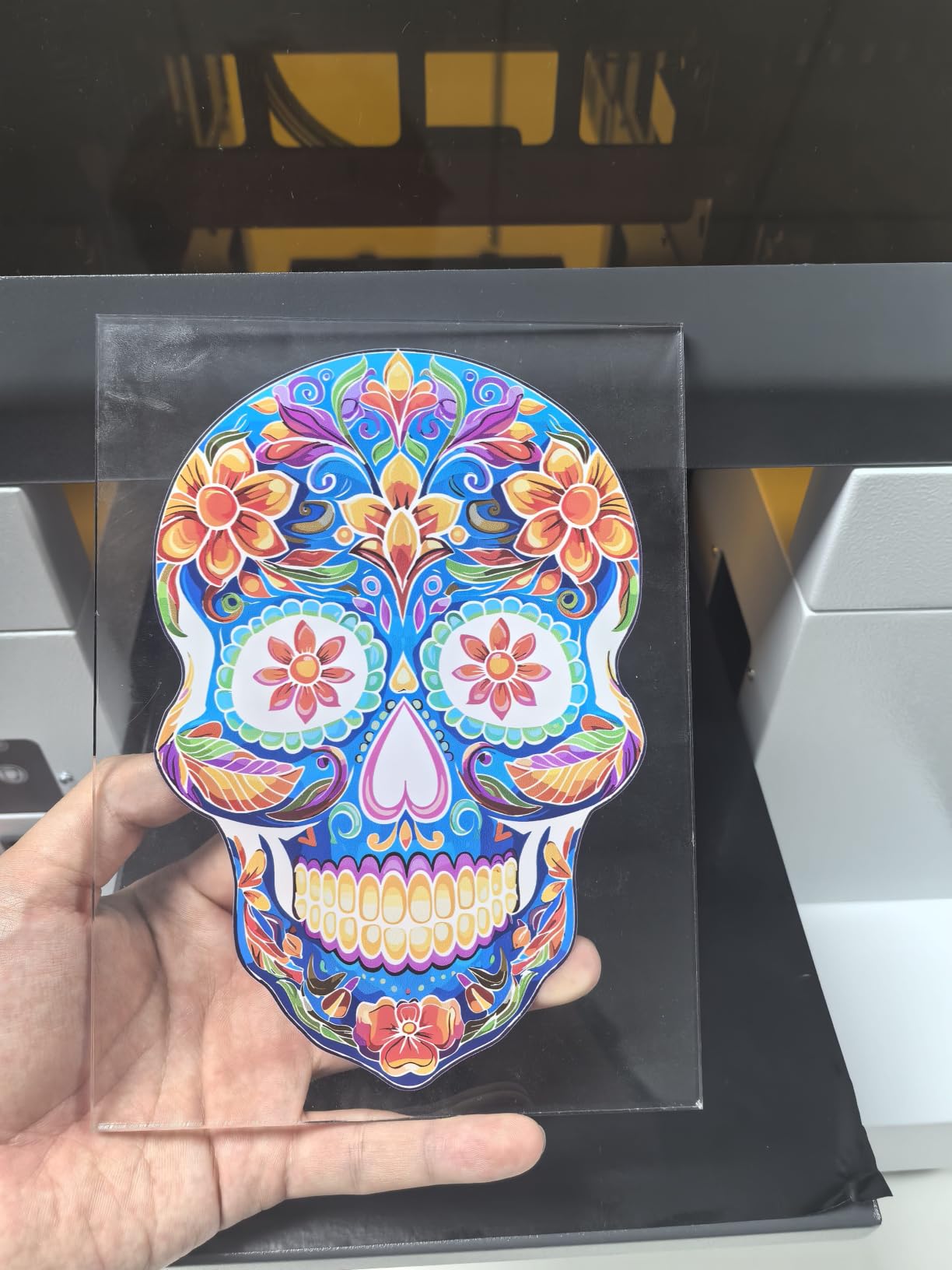 DXZ Upgraded A3 UV Printer with L805 6-Color Printhead, Vacuum Platform & White Ink System - High-Resolution Flatbed Printing for Phone Cases, Bottles, Wood & More (Printer+Laptop) customer photo 2