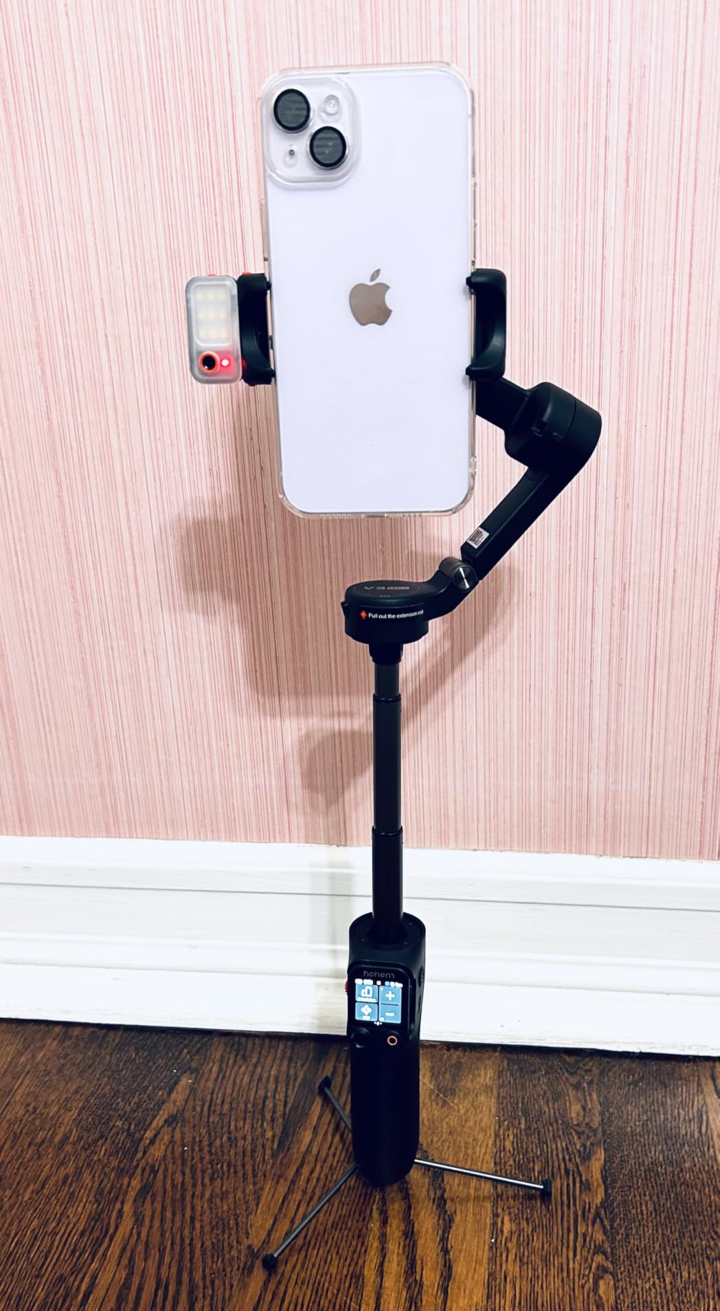 hohem iSteady V3 Ultra 3-Axis Gimbal Stabilizer for iPhone & Android | AI Live Feed Monitoring, AI Auto Tracking, Touchscreen Remote, iSteady 9.0 Anti-Shake, 8