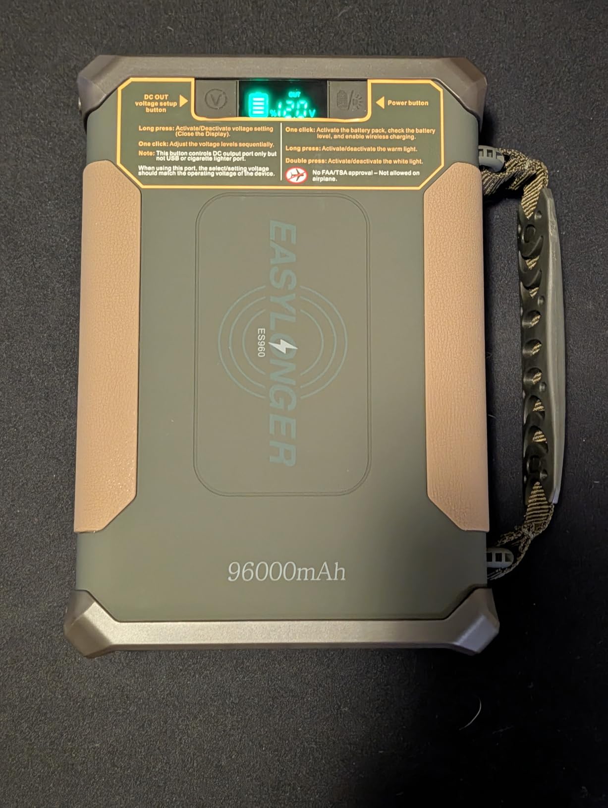 EASYLONGER ES960 PRO CPAP Battery Backup 297.6Wh LiFePO4, Multi-Night CPAP Power Supply for AirSense 11/10, AirCurve 10/11, AirMini, DreamStation/2 - Travel, Camping, Outdoor, Blackout & Emergency Use customer photo 2
