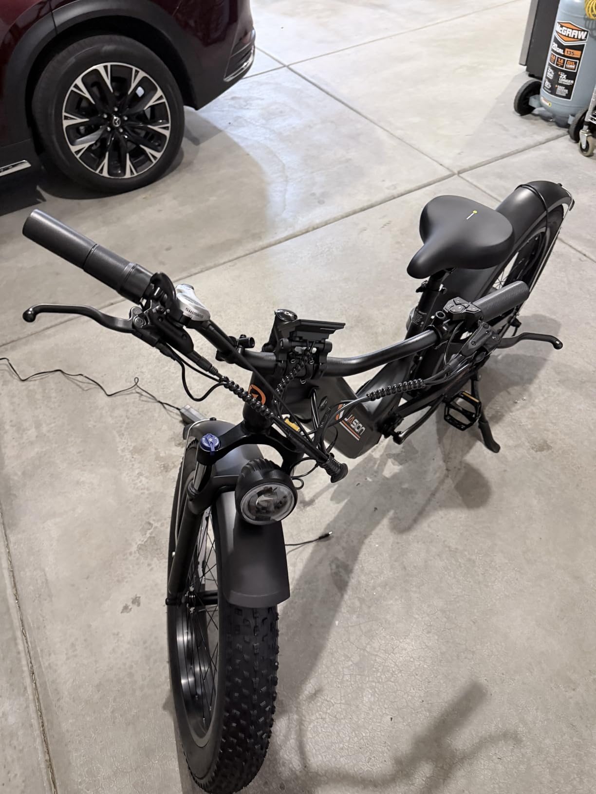 Jasion Thunder Electric Bike, 1800W Peak Ebikes for Adults, 26'' Fat Tire Best Ebike for Men, 80 Miles with 864Wh Battery, 30+MPH Max Speed Bicycles, 400LB Capacity, Certified by UL2849 customer photo 2