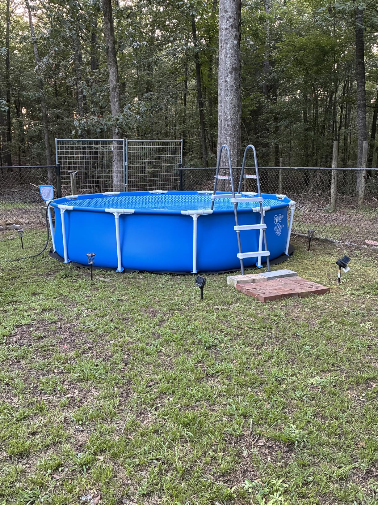 INTEX Metal Frame 15ft x 48in Round Above Ground Swimming Pool Set w/Pump | 28241EP - 1000 GPH Cartridge Filter Pump and Type A Filter Cartridge Included customer photo 1