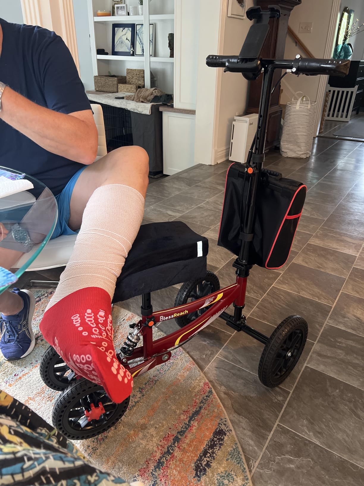BlessReach All Terrain Knee Scooter for Adults Foot Injuries, 11