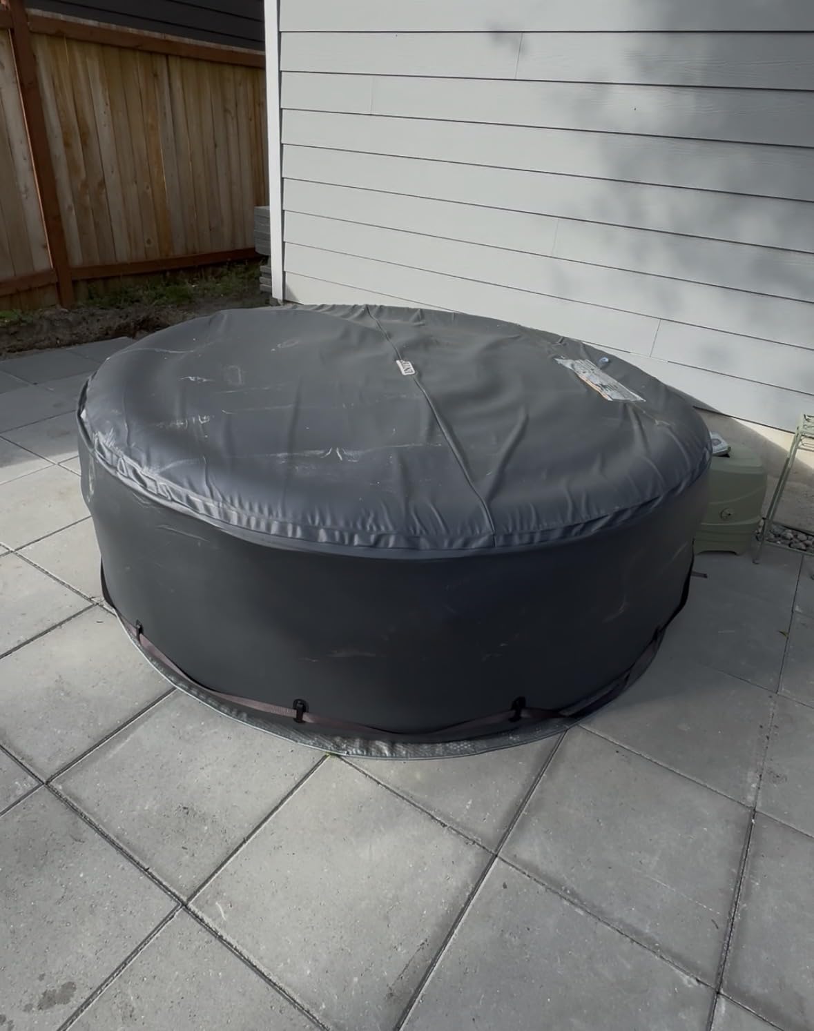 INTEX 28425EG PureSpa Bubble Massage Spa Set Outdoor Inflatable Portable Hot Tub, Includes Energy Efficient Spa Cover, Saltwater System Ready, 4 Person, 77in x 28in customer photo 2