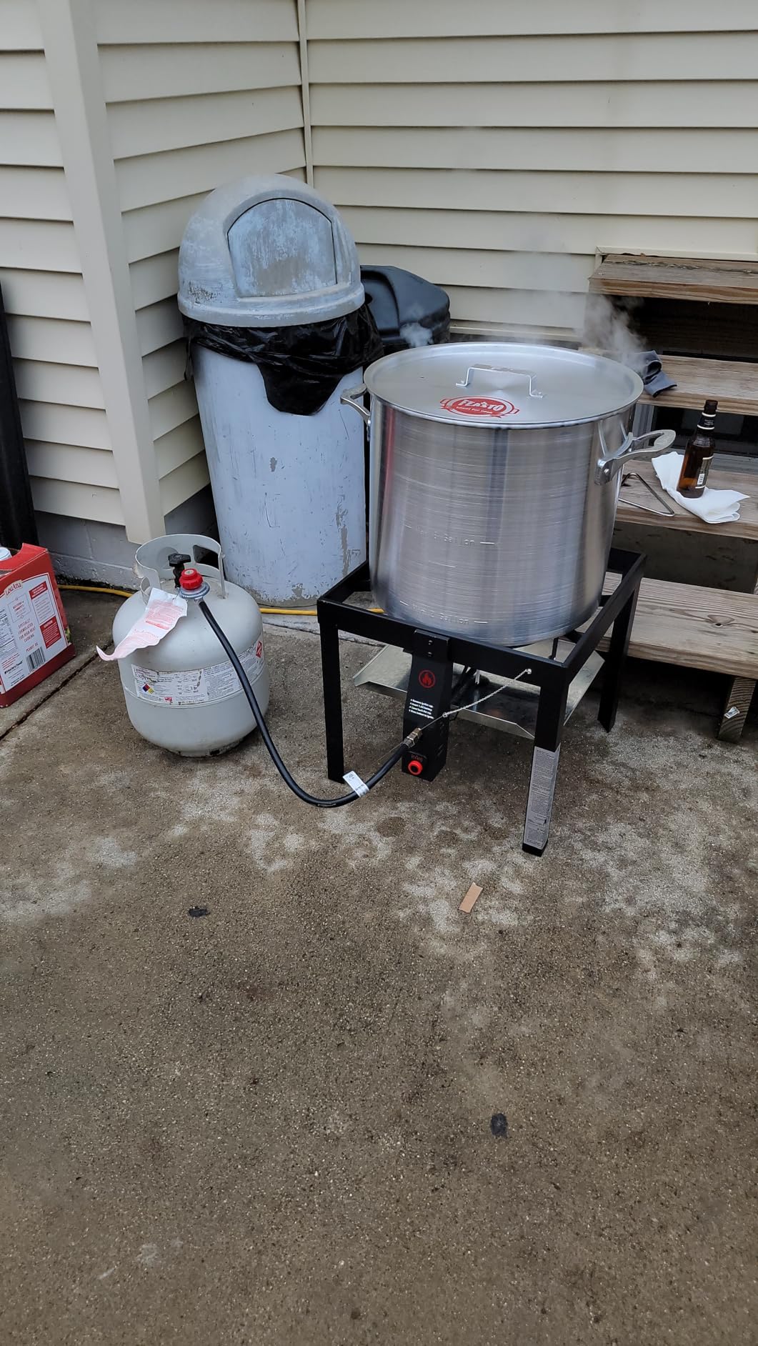 Feasto 30 QT Turkey Deep Fryer with Basket and Stand for Outdoor Cooking customer photo 2