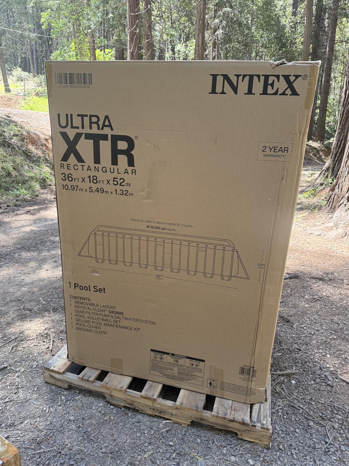 INTEX 26379MZ 36ft x 18ft x 52in Ultra XTR Deluxe Rectangular Above Ground Swimming Pool Set, Includes 2650 GPH Sand Filter Pump, Saltwater System, SuperTough Puncture Resistant, Rust Resistant customer photo 1