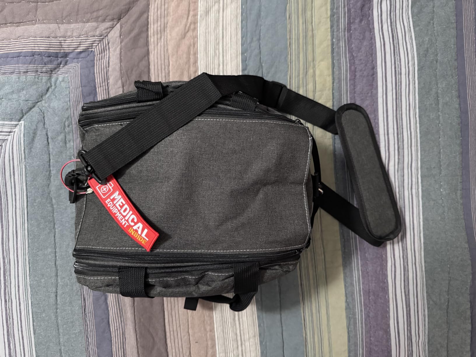 Hautton Portable Storage Bag for CPAP Machine and Supplies - Grey | CPAP Travel Bag, Carrying Case, Compatible with ResMed AirSense 10/11/10 Elite, AirStart 10, Philip Dreamstation, XT Fit customer photo 1