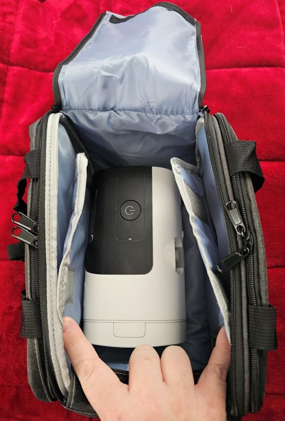 Hautton Portable Storage Bag for CPAP Machine and Supplies - Grey | CPAP Travel Bag, Carrying Case, Compatible with ResMed AirSense 10/11/10 Elite, AirStart 10, Philip Dreamstation, XT Fit customer photo 2