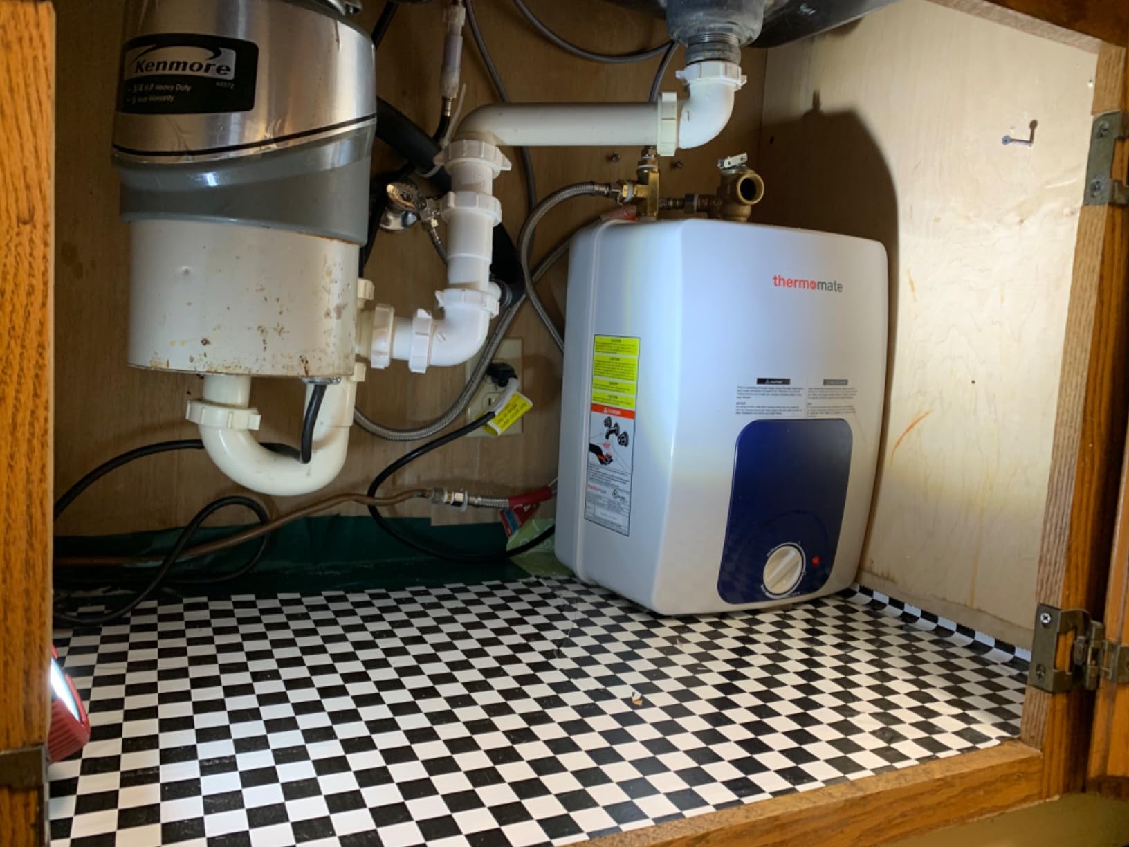 ThermoMate Tank Water Heater Electric, 8 Gallon Small Point of Use Residential Hot Water Heater, 1500W 120Volt Compact, Adjustable Thermostat, UL Listed (ES900) customer photo 2