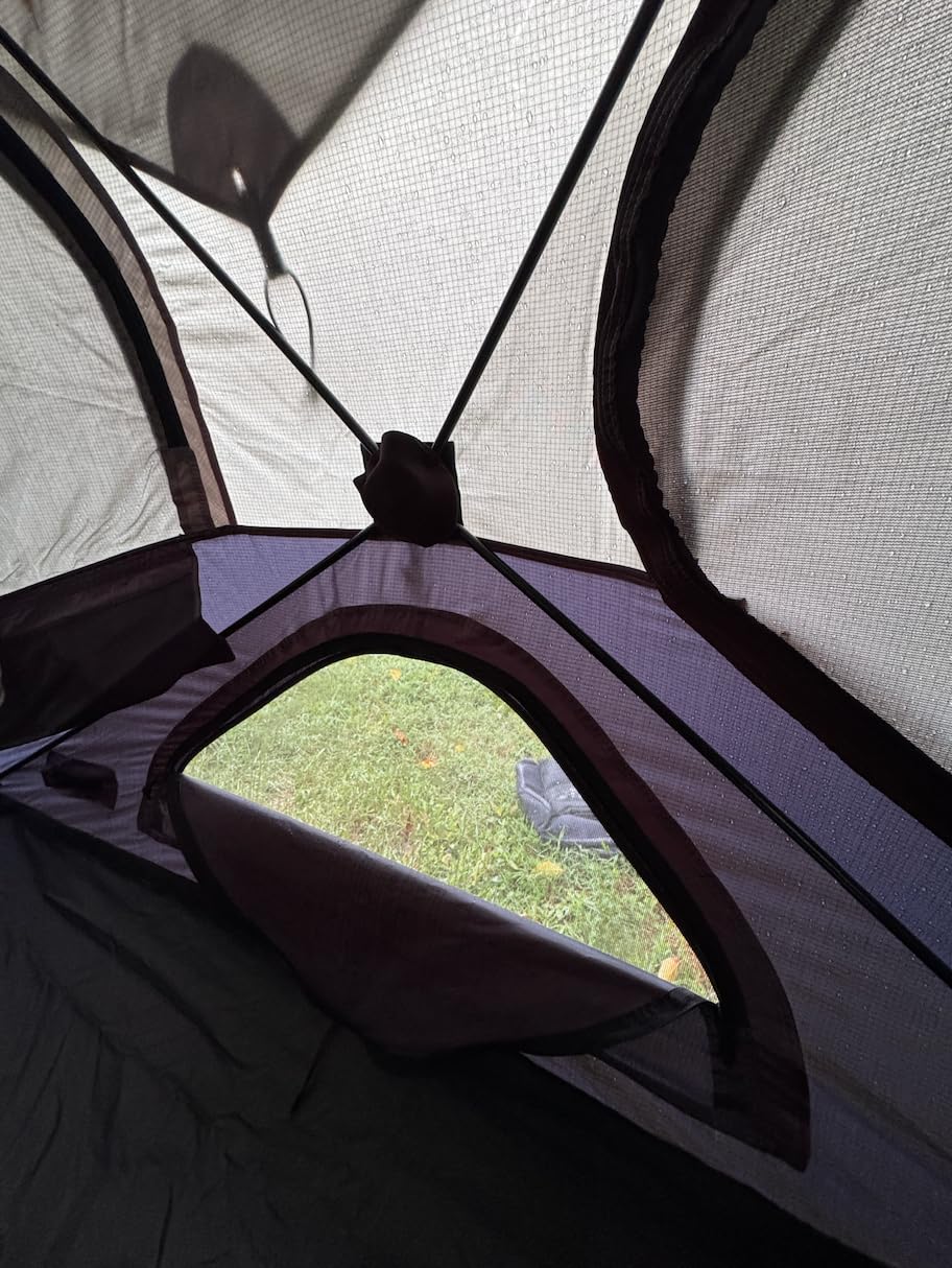 Gazelle Tents T4 Overland EXP Hub Tent, Extended Season Camping Tent, Sleeps 4, Pop-Up Hub Tent, Durable Ripstop Fabric, TriTech Mesh, Waterproof, UV Resistant, Agave Green, 78
