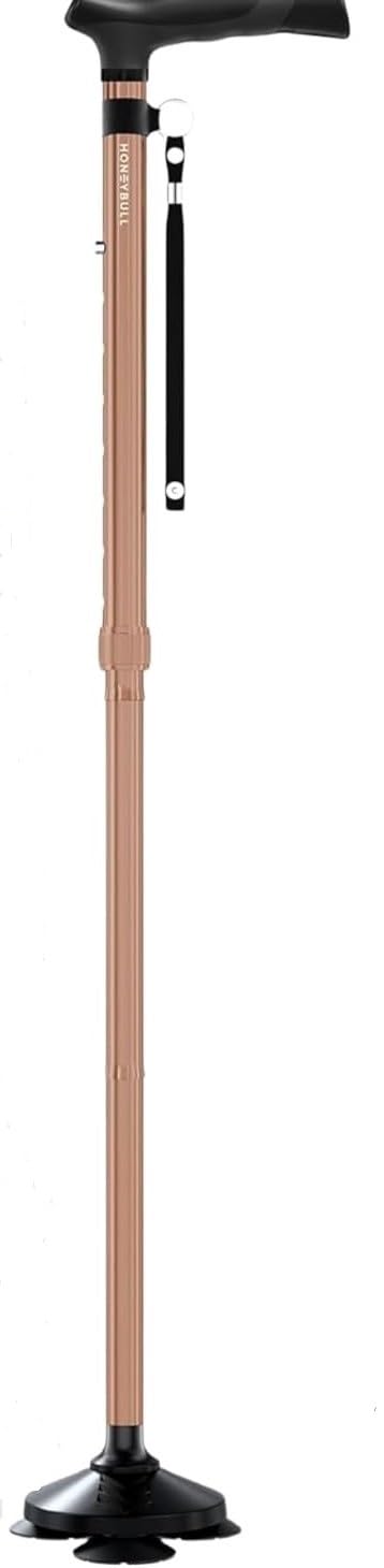 HONEYBULL Walking Cane for Men & Women Foldable, Adjustable, Heavy Duty, Free Standing, All Terrain, Collapsible Walking Sticks for Seniors & Adults customer photo 1