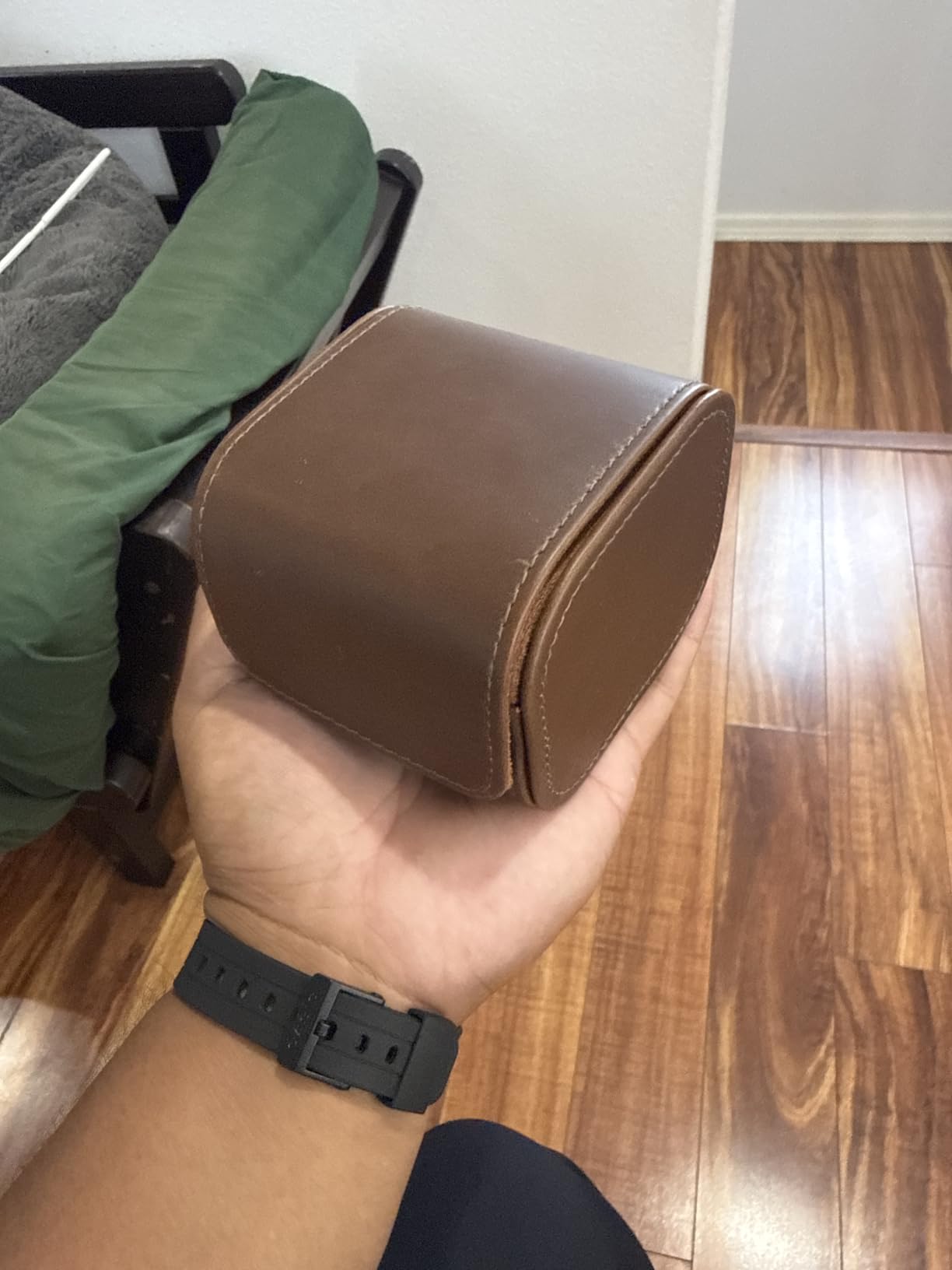 ProCase Watch Travel Case, 2 Slot PU Leather Watch Roll Box for Men, Brown | Portable Watch Organizer, Anti-Shift Rail Fixing Design, Scratch Resistant Soft Lining, Ideal Gift for Him/Her customer photo 1
