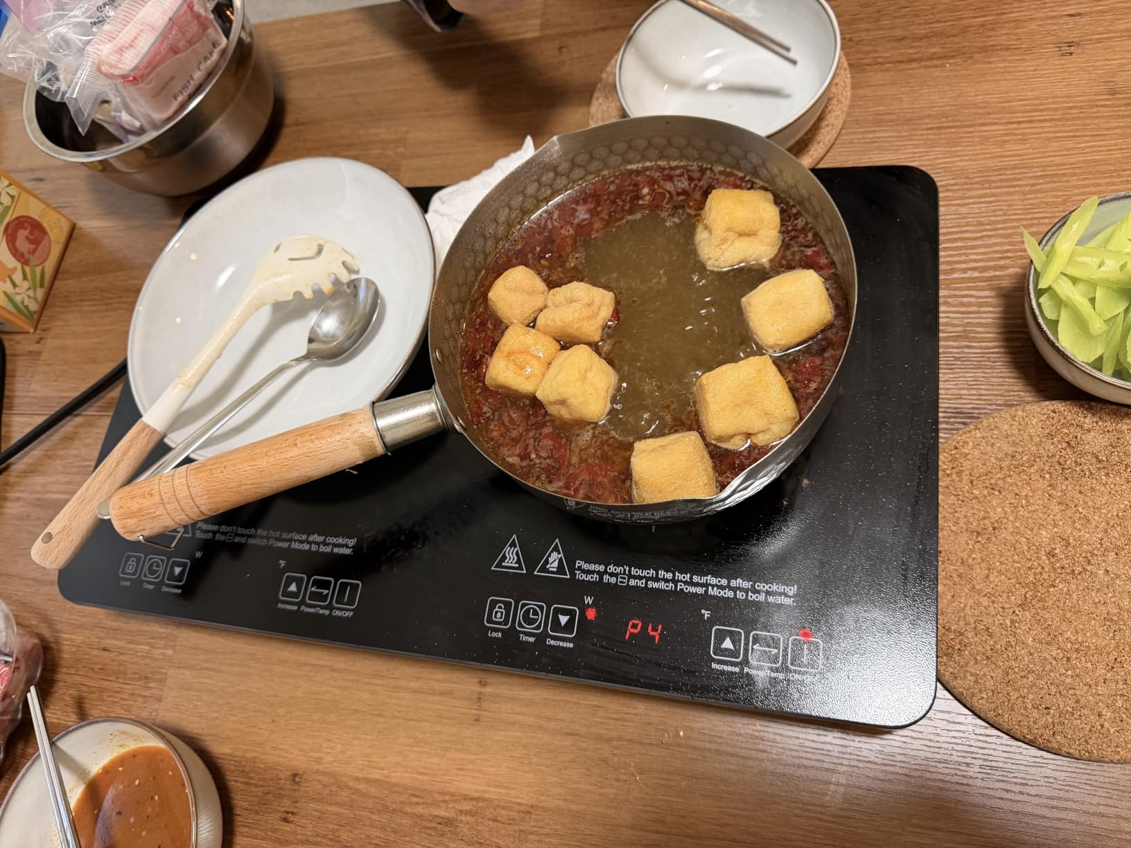 AMZCHEF Double Induction Cooktop, 1800W 2 Burner, ETL Certified | 18 Power Levels (100W-1800W), 20 Temp Levels (100°F-465°F), 10-Hour Timer, Safety Lock, Independent Control, 110-120V customer photo 1