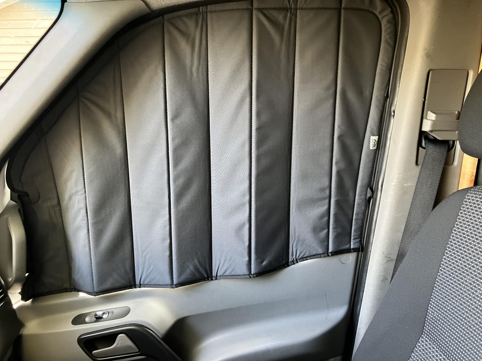 Sliding Door Window Cover for Mercedes-Benz Sprinter 2007-2026 | Magnetic Insulated Blackout Window Sunshade, Thermal Privacy Cover, Vent Window Compatible for Camper Vans customer photo 1