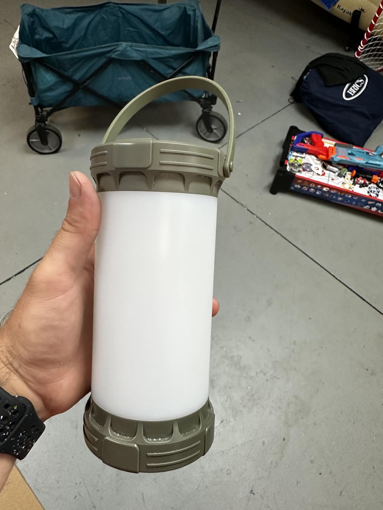 Glocusent LED Rechargeable Camping Lantern, Camping Light with 5000mAh | Camping Light with 3 Colors & 5 Brightness, SOS, Rechargeable Lantern for Power Outages Hiking Emergency Max 1500LM customer photo 1