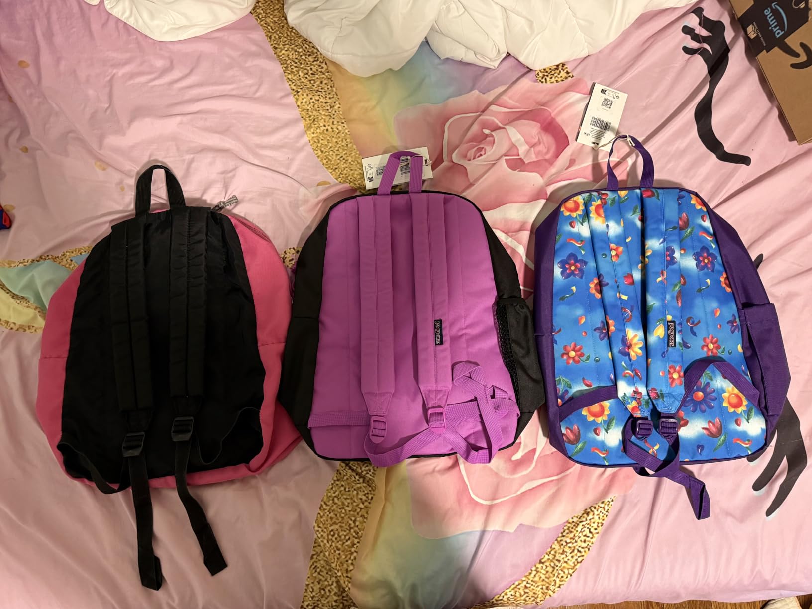 JanSport 26L Cross Town Plus Backpack, Digital Fuchsia | 15 inch Padded Laptop Sleeve, Water Bottle Pocket, Commuter Rucksack for Travel customer photo 1