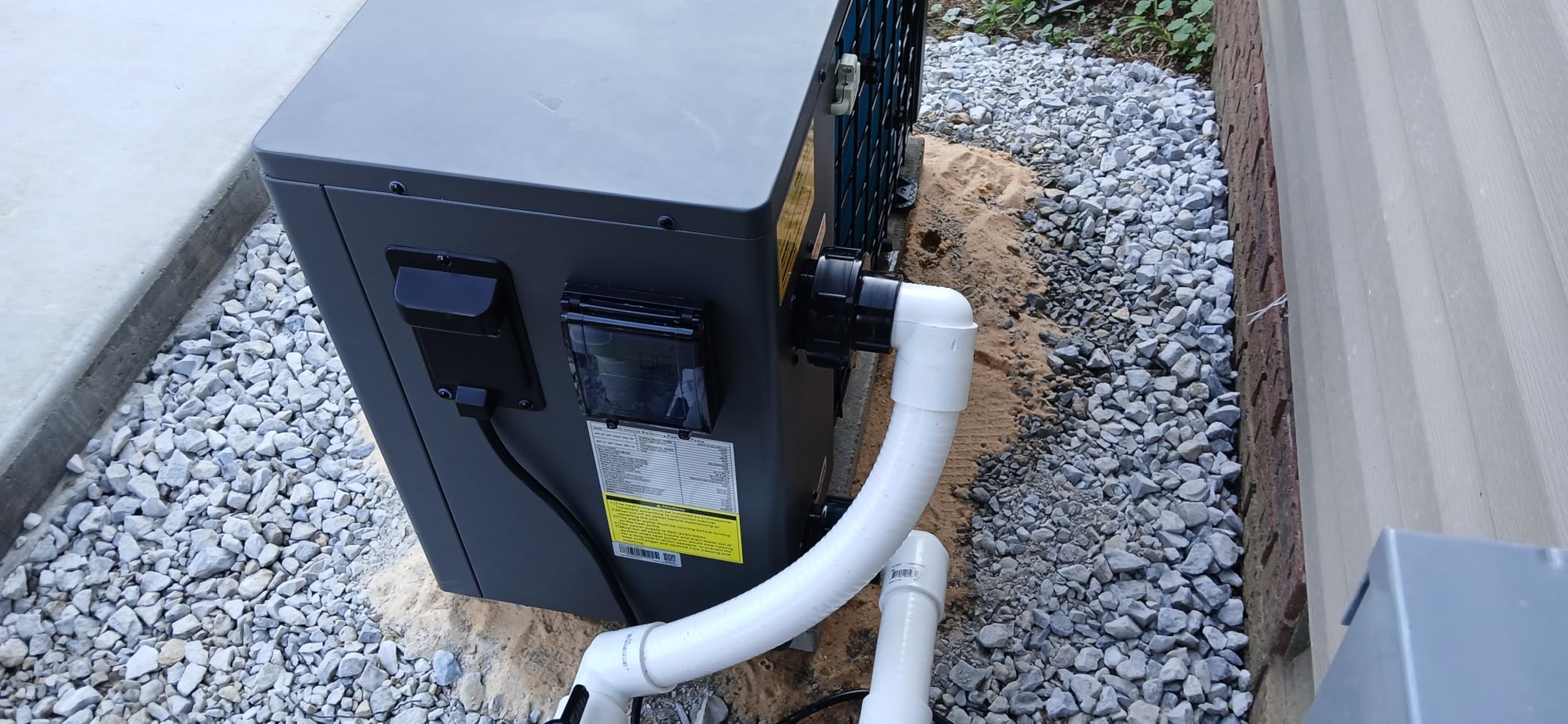58000 BTU Inverter Air-Source Swimming Pool Heat Pump 17000 Gallon Electric Pool Heater for Above and Inground Pool Energy Save 45% WiFi App Control 220V/60Hz customer photo 2