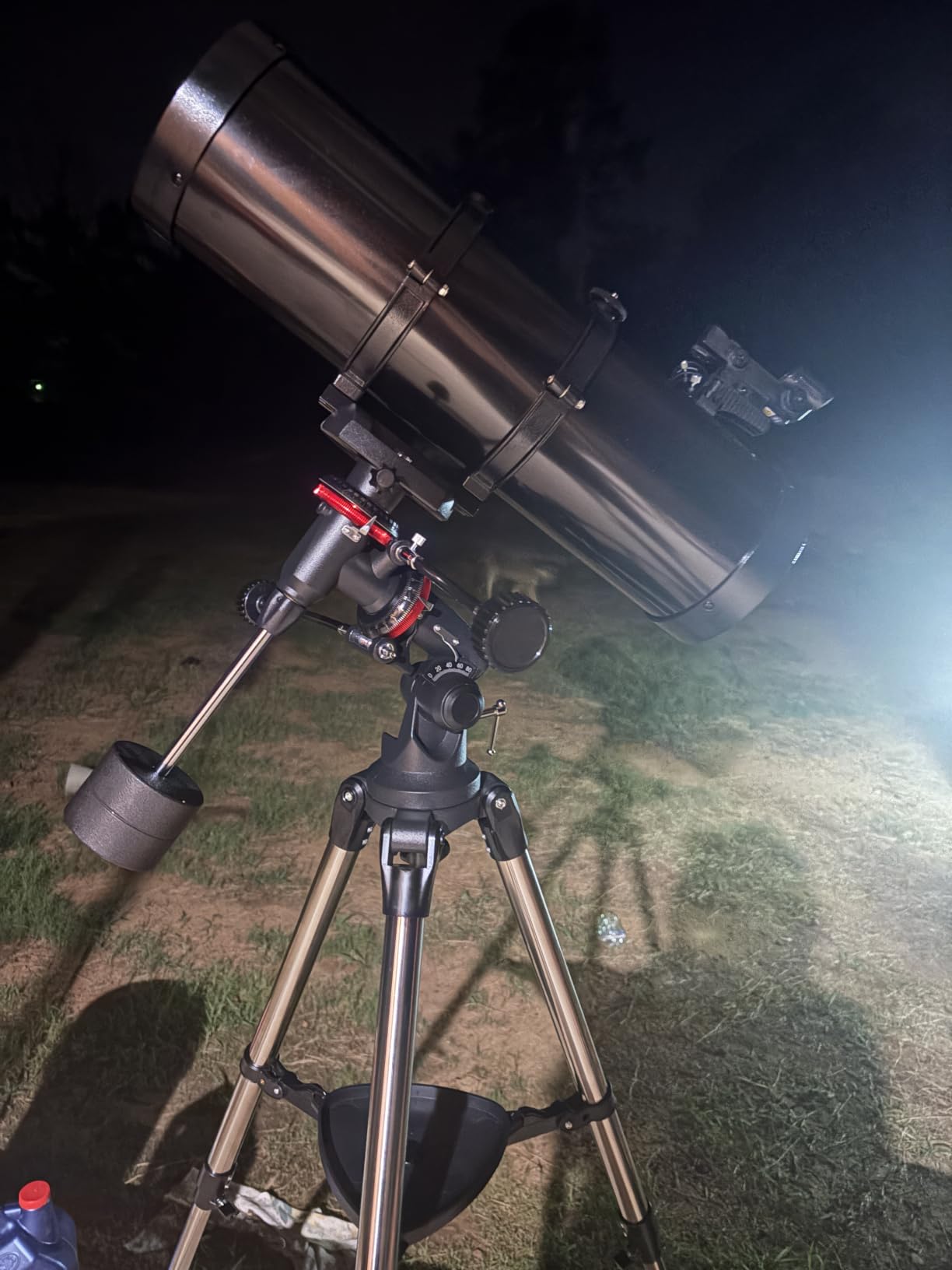 150EQ Newtonian Reflector Telescope for Adults with Equatorial Mount | Professional Astronomical Telescopes for Beginners Stargazing, with Phone Adapter, Tripod, Moon Filter and Large Carry Bag customer photo 1
