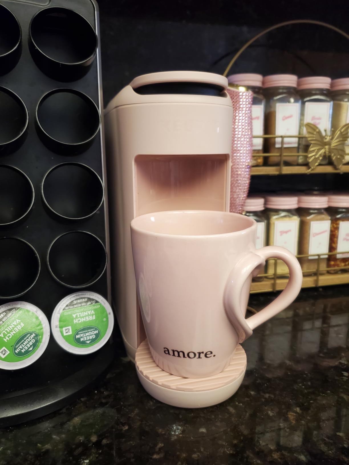 Keurig K-Mini Mate Single Serve K-Cup Pod Coffee Maker, Brews Up to 12 oz Cup, Compact Portable Coffee Machine for Small Spaces, Great for Dorms & Offices, Glamping Green customer photo 2