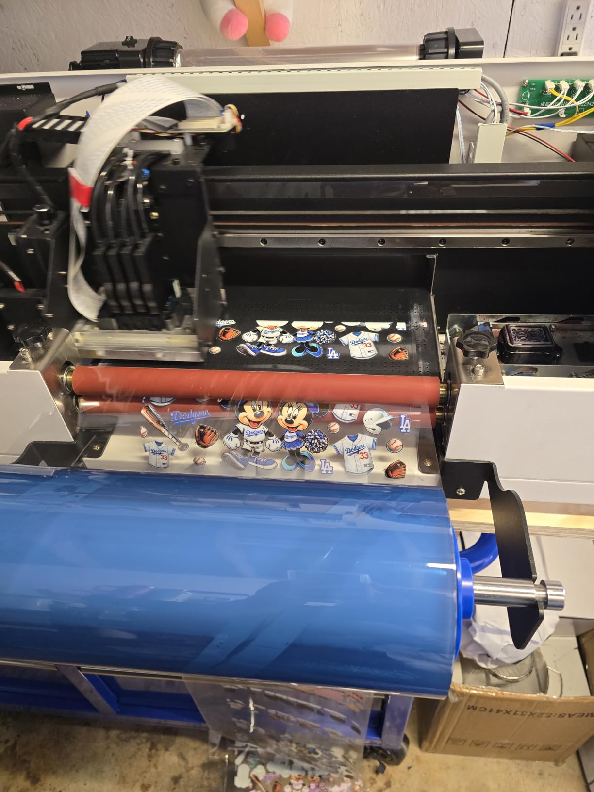 A3+ UV DTF Printer with AB Film and UV Ink | Automatic Laminating Auto Cleaning Coming with software, 6x500ml ink, AB film rolls customer photo 1