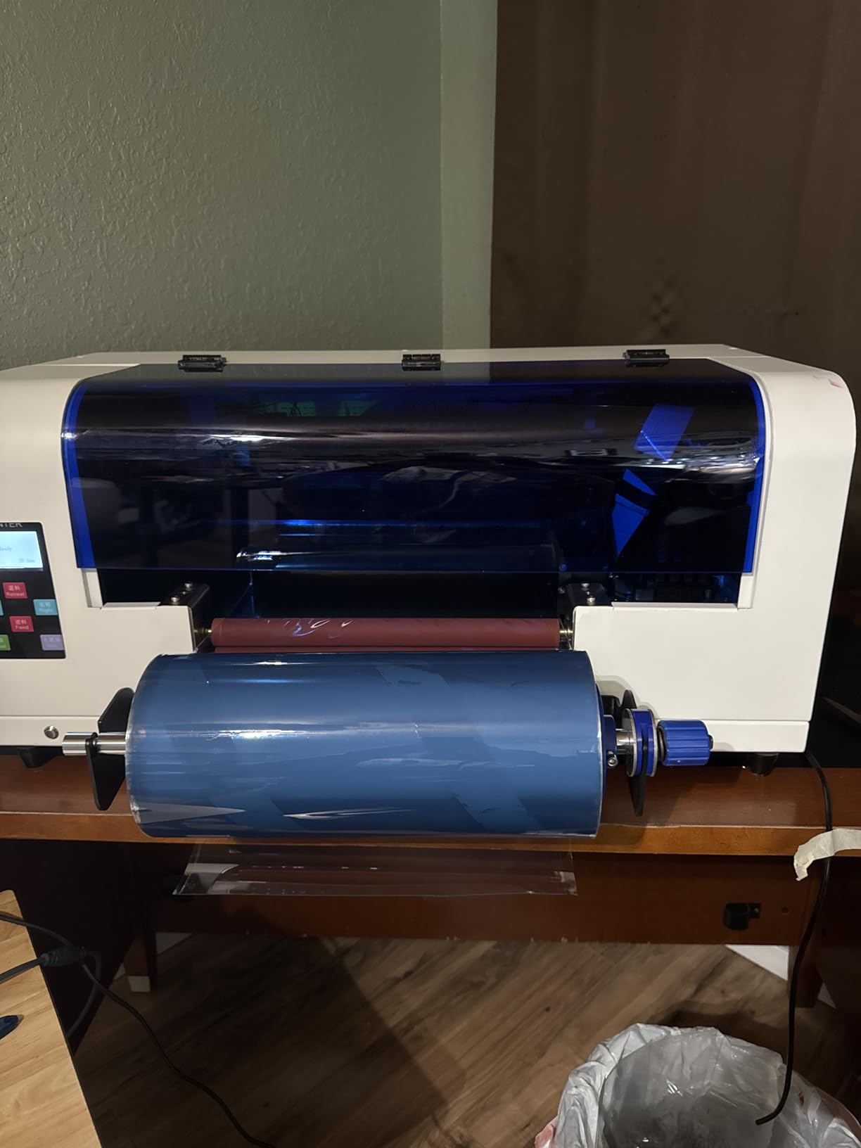 A3+ UV DTF Printer with AB Film and UV Ink | Automatic Laminating Auto Cleaning Coming with software, 6x500ml ink, AB film rolls customer photo 2
