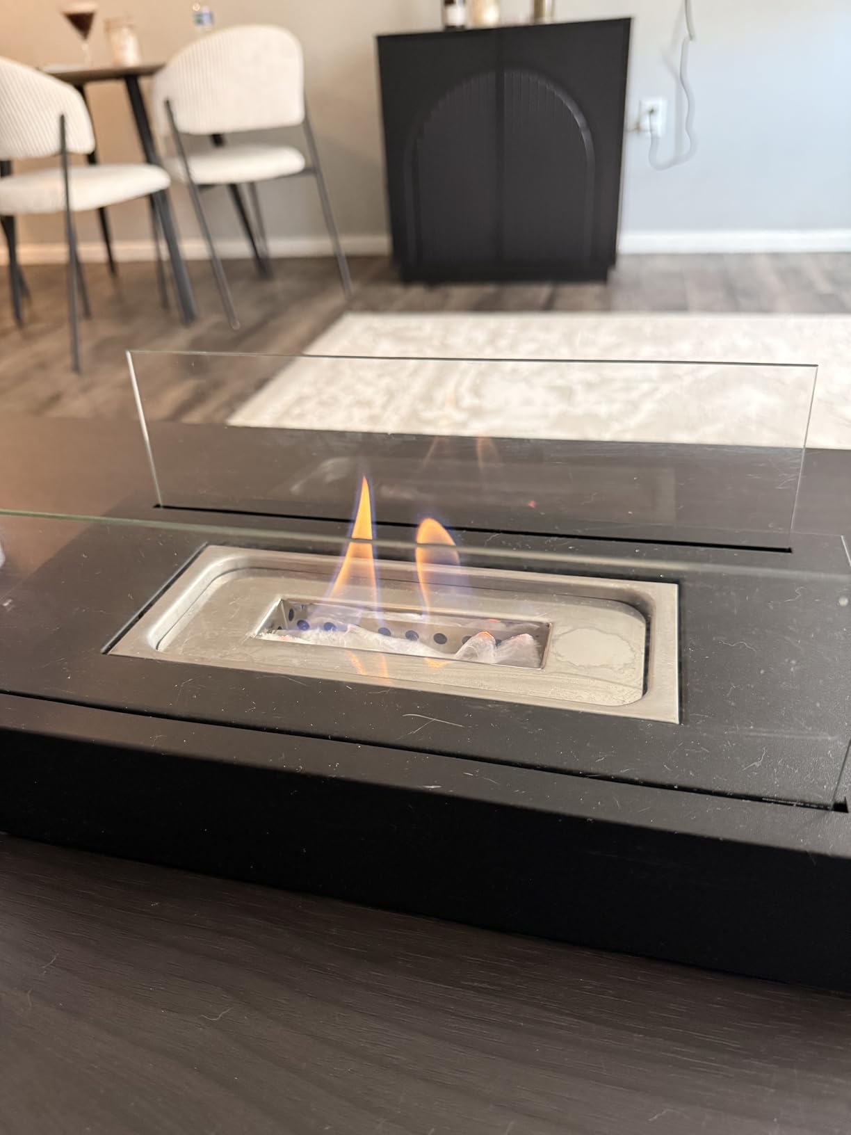 Premium Bioethanol Fireplace Fuel 3x1 Liter - Cleaner-Burning Bioethanol Fuel for Tabletop Fireplaces & Fire Pits customer photo 2