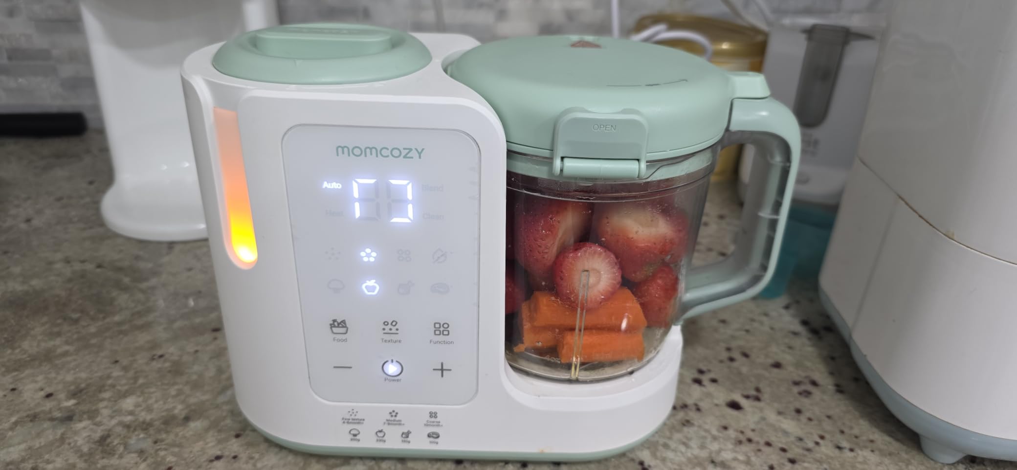 Momcozy AutoMeal Baby Food Maker - One-Step Auto Steam & Blend Food Processor, 15oz Large Cup customer photo 1