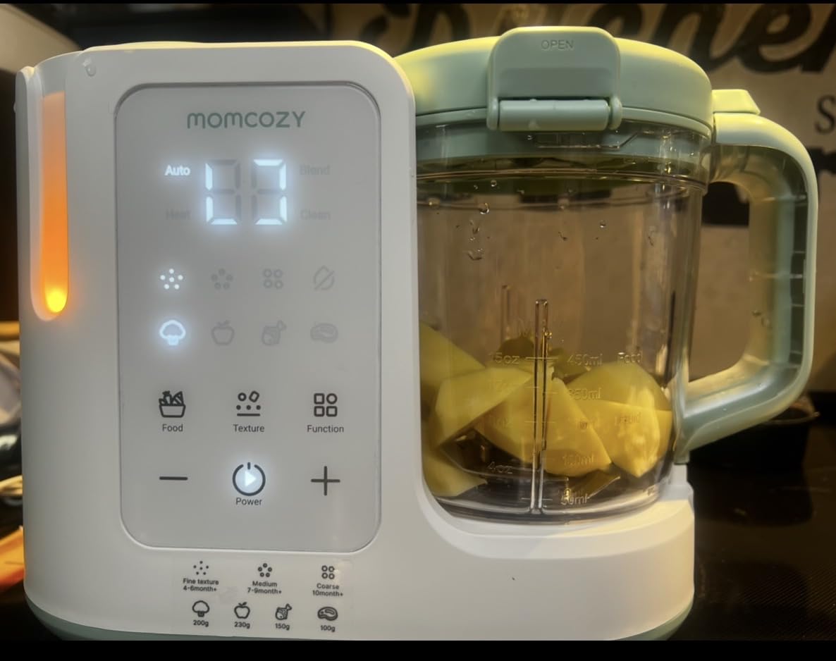 Momcozy AutoMeal Baby Food Maker - One-Step Auto Steam & Blend Food Processor, 15oz Large Cup customer photo 2