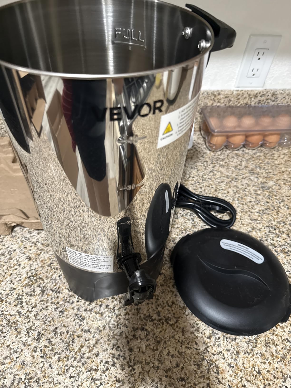 VEVOR Commercial Coffee Urn, 30 Cup 4.5 L Hot Beverage Dispenser with Dripless Faucet, Quick-Brewing Commercial Coffee Maker with Stainless Steel Liner, for Catering, Business, Church & Restaurant customer photo 2