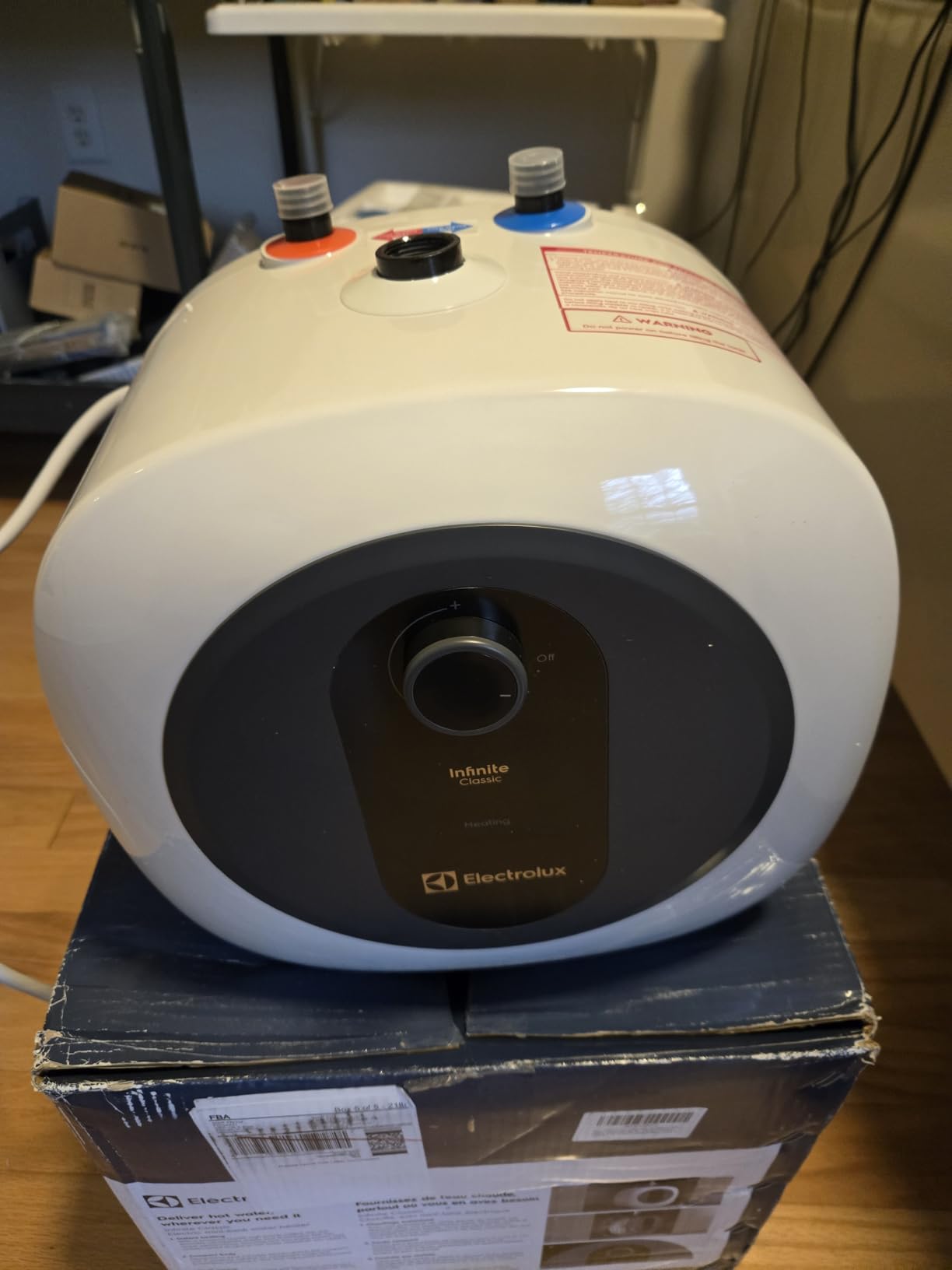 Electrolux Mini Tank Water Heater Electric 2.5 Gallon | Under Sink Water Heater for Point of Use Instant Hot Water, Shelf Wall or Floor Mounted customer photo 2