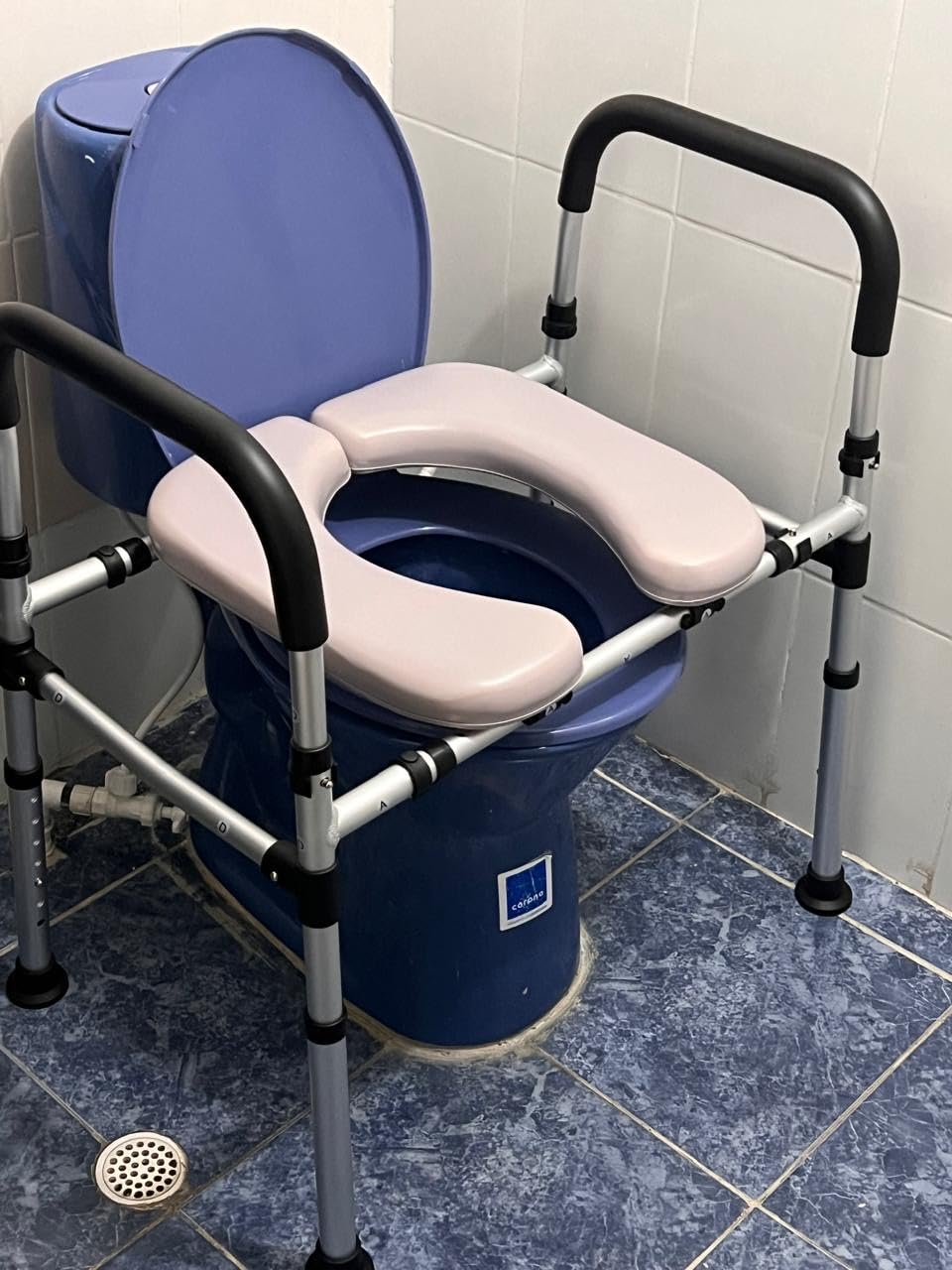 Toilet Seat Riser for Seniors, Raised Toilet Seat with Handles - FSA/HSA Eligible, Adjustable Height & Width, Supports 400 lbs customer photo 1