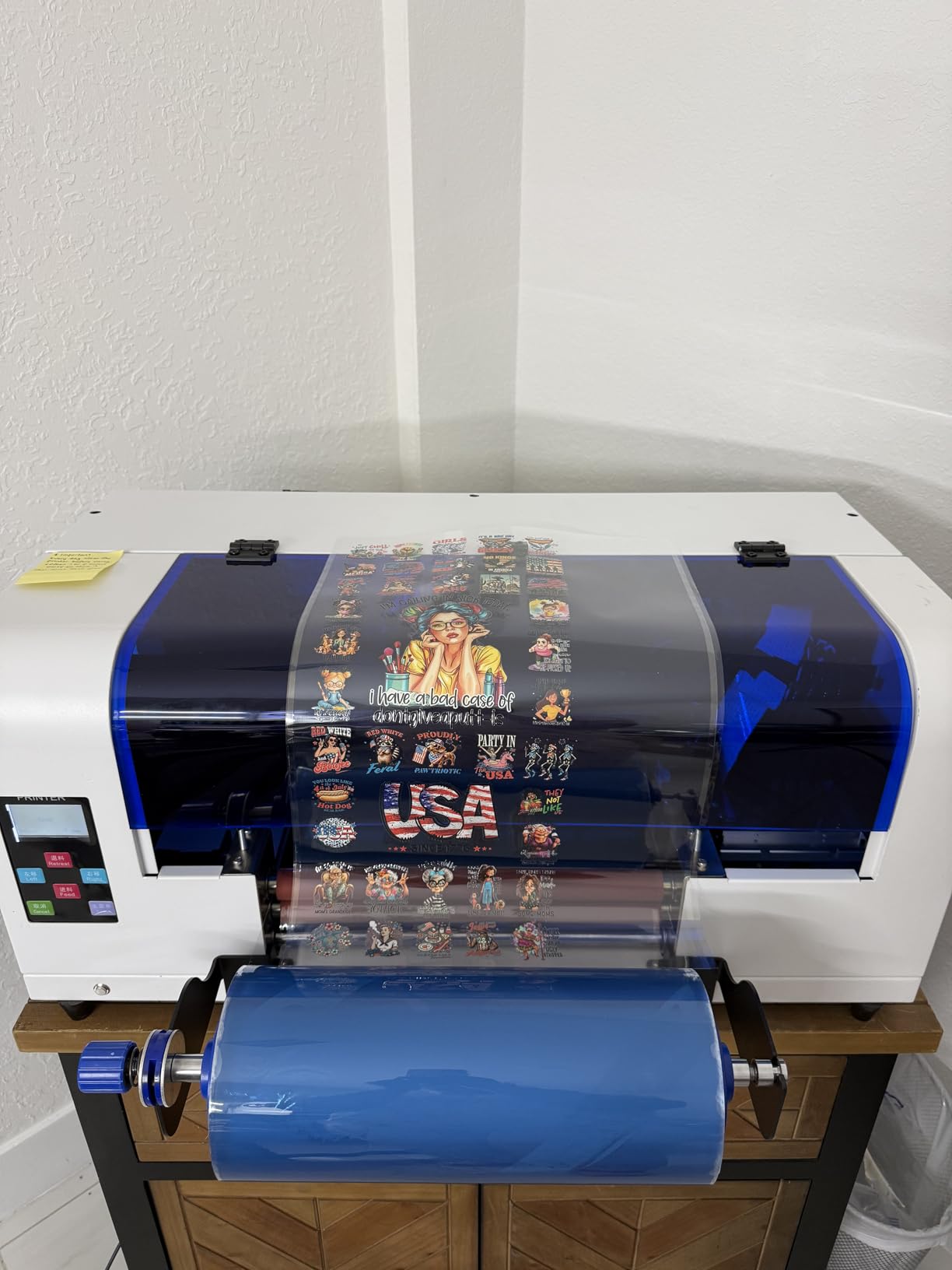 A3+ DX7 UV DTF Sticker Printer with Software, A/B Film and Inks | Automatic laminating, Automatic cleaning, installed white ink circulation, Easy to setup and operating customer photo 2