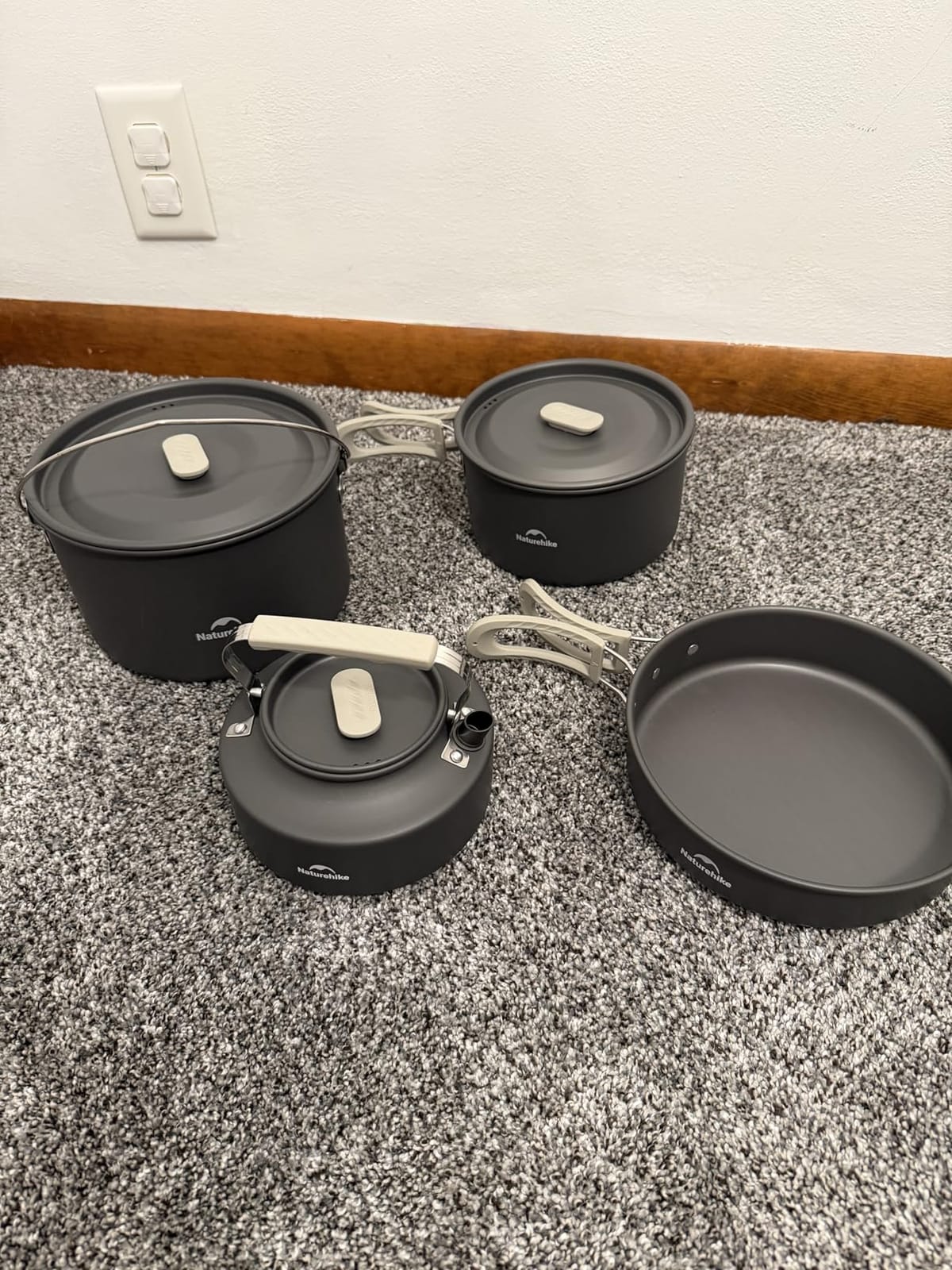 Naturehike Camping Cookware Set Mess Kit for Backpacking Gear, Camp Cooking Set, Camping Pots and Pans Set for Outdoor Backpacking Camping Hiking Picnic customer photo 2