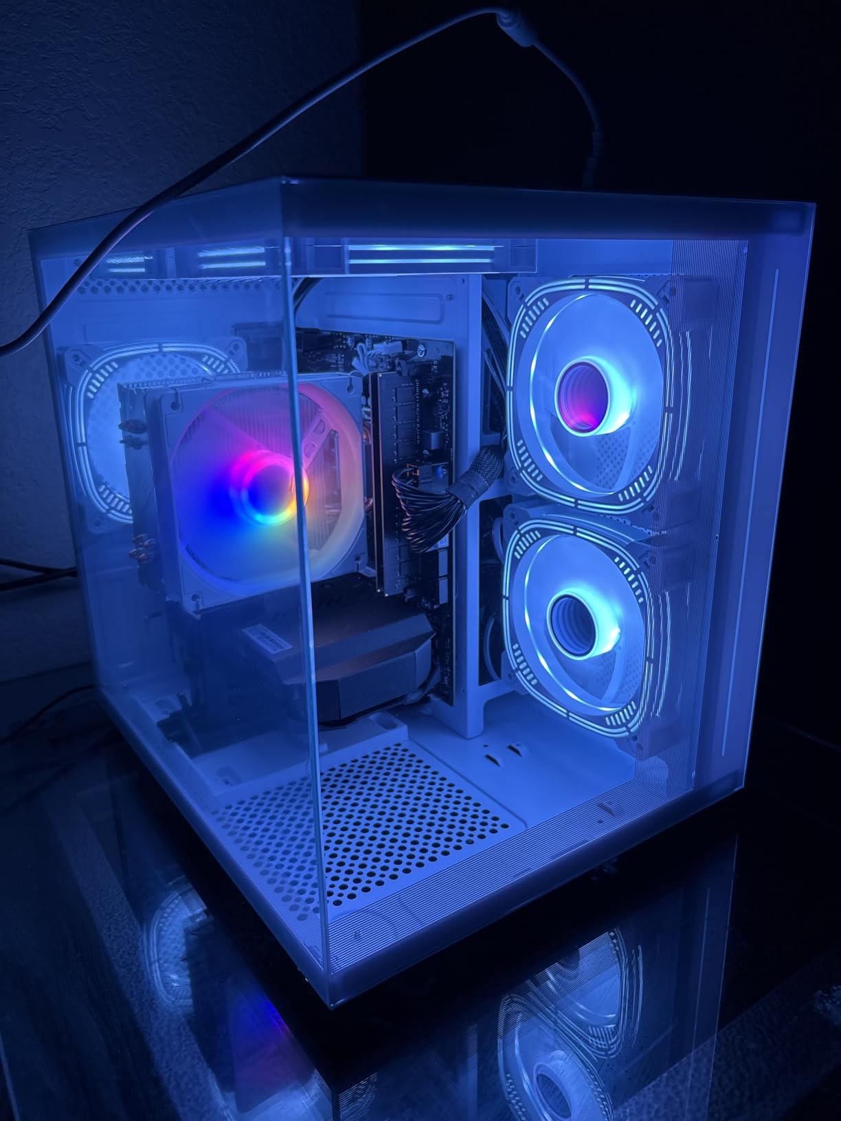 suevery Prebuilt Desktop Computer Gaming PC Black customer photo 1