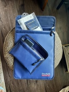 DocSafe Fireproof Document Bag (5200℉) with Fireproof Organizer Travel Case, Heat Insulated Fire & Water Resistant 8 Layers Safe Money Bag Storage for Important Documents, Cash, Power Bank, Valuables, Gray customer photo 1