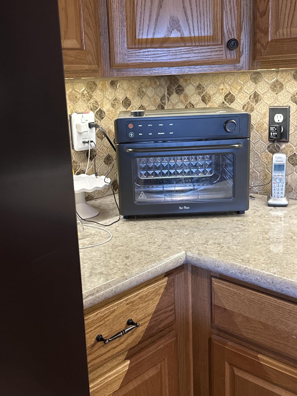 Our Place Wonder Oven Pro, 8-in-1 Digital Air Fryer Oven, 3-Rack, 32 Qt | Non-toxic air fryer toaster oven combo; air fry, toast, roast, bake, reheat, broil, proof, dehydrate customer photo 1