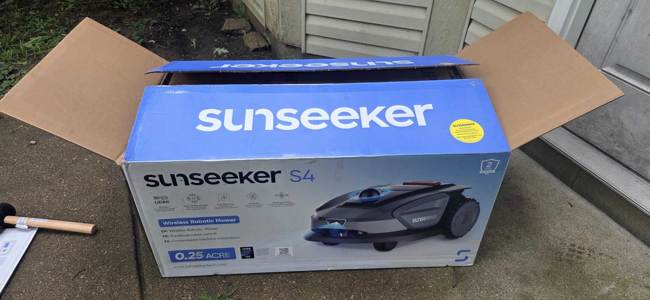 Sunseeker X5 AWD Robot Lawn Mower, RTK, Vision AI, 0.5 Acre, Wire-Free | Dependable AWD mowing for medium to large everyday yards customer photo 1