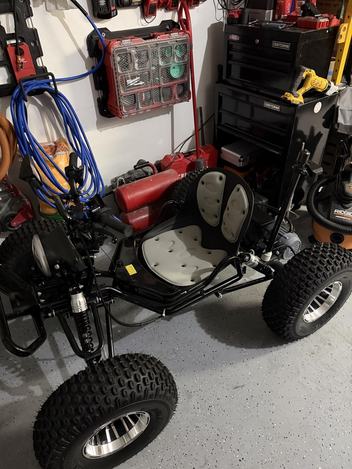 Long Range 48V 20Ah Electric Off-Road Go Kart for Adults & Kids (Black) | Peak 4000W, Up To 31 MPH, 30-Mile Range, Shaft Drive Differential, Dual Hydraulic Brakes, AT19x7-8 Tires customer photo 2
