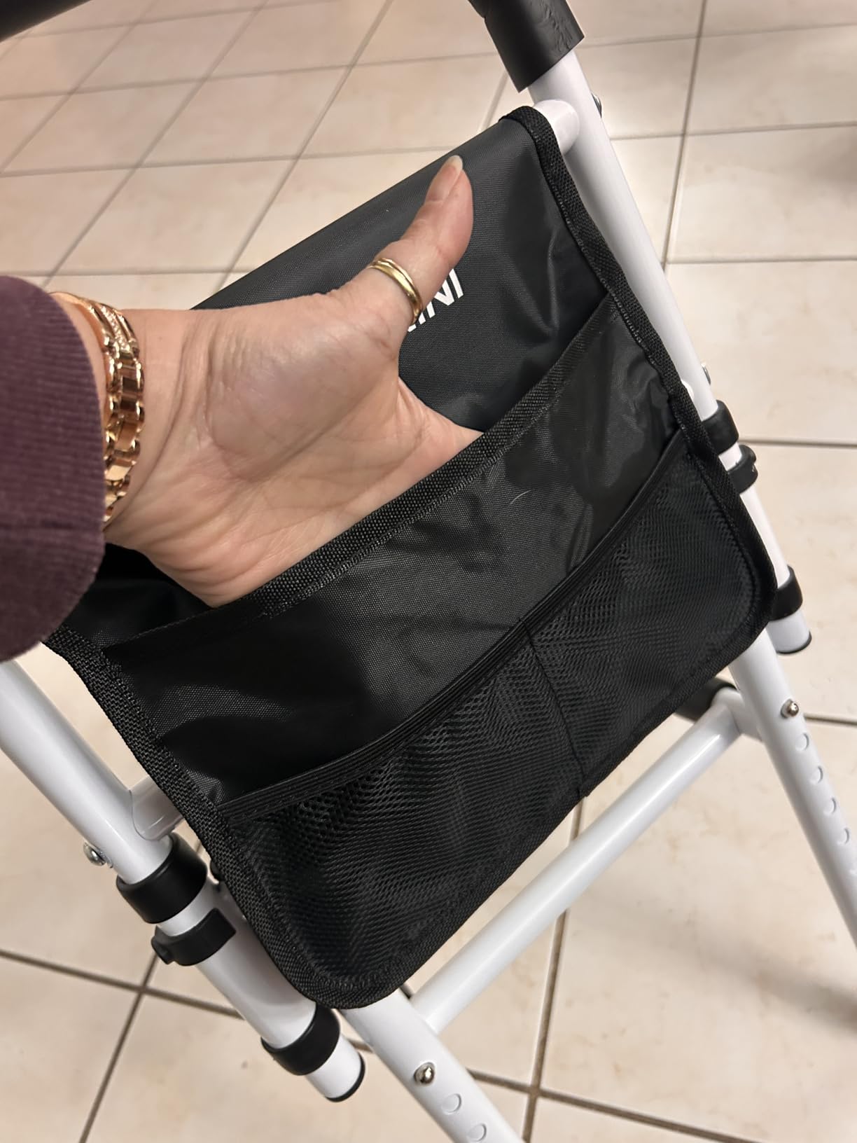 Bed Rails for Elderly Adults Safety, 400LB Support, Model GS04 | ASTM-Approved, Bed Cane for Post Surgery, Anti-Tip Adjustable Feet & 30 Degree Ergonomic Handle, Height/Width Adjustable, Tool-Free customer photo 2