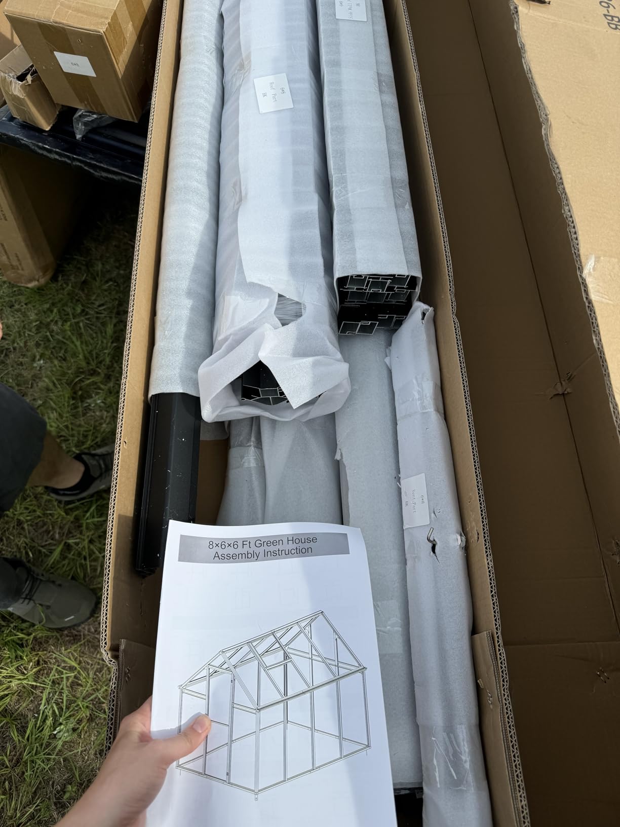 12x10x10 FT Polycarbonate Greenhouse for Outdoors w/2 Windows | Easy Assembly, Large Thicker Aluminum Heavy Duty Walk-in Greenhouses Kit, Green House for Outside, Sunroom, Backyard, Garden customer photo 1