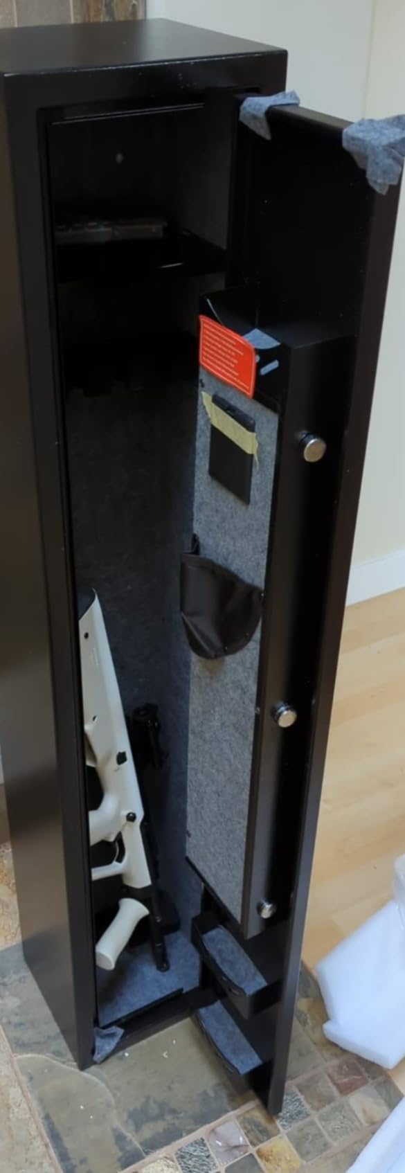 KAER 2-3 Gun Safe Digital Keypad Cabinet - Holds 2-3 Rifles & Pistols, Digital Keypad, Steel Cabinet for Bedroom, Garage, Living Room customer photo 2