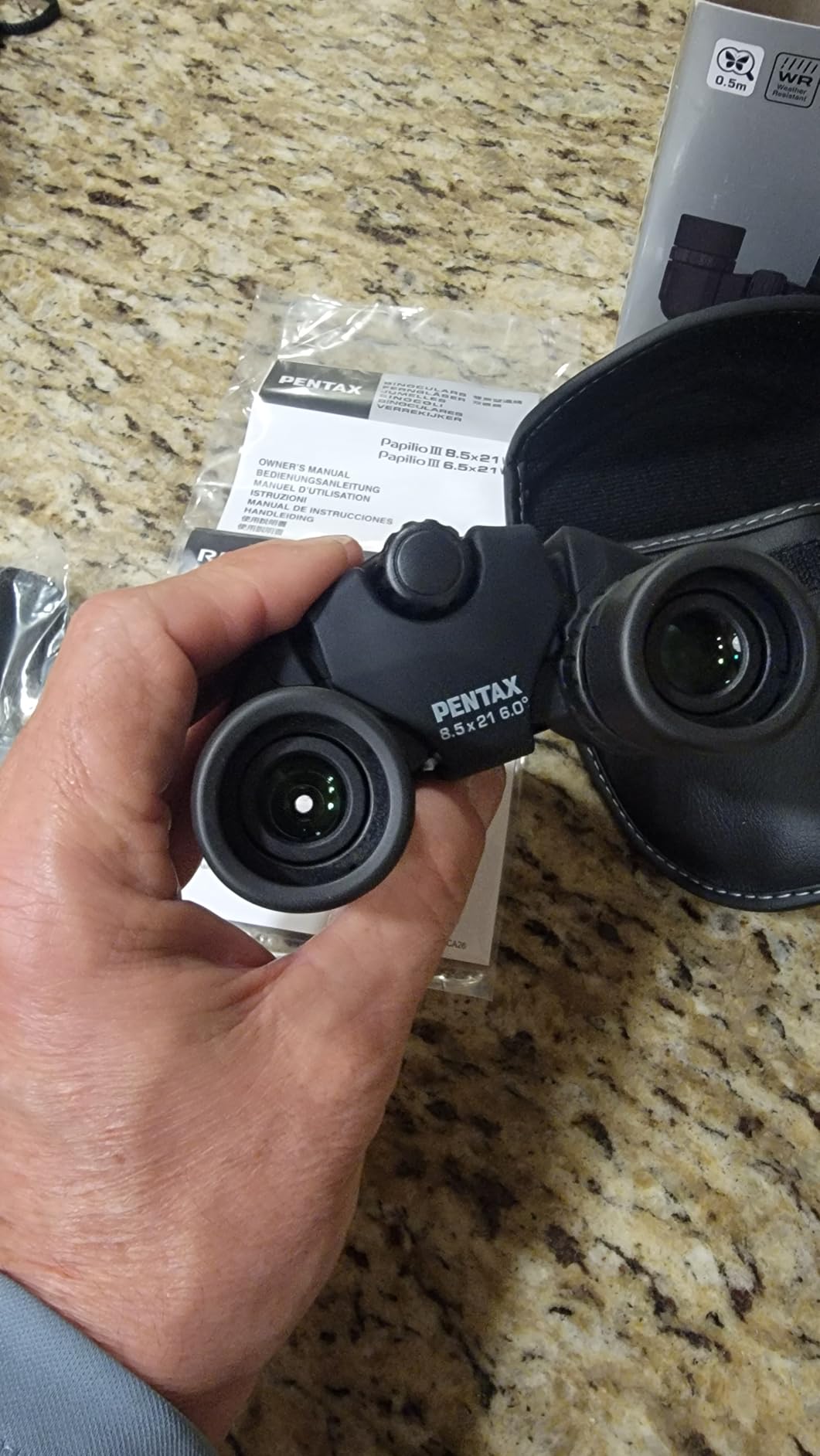 PENTAX Papilio III 8.5x21 WR Black Compact Binocular | 50cm close-up to infinity focus, Weather-resistant, HD coating, Suitable for observing tiny objects, travel, sports customer photo 1