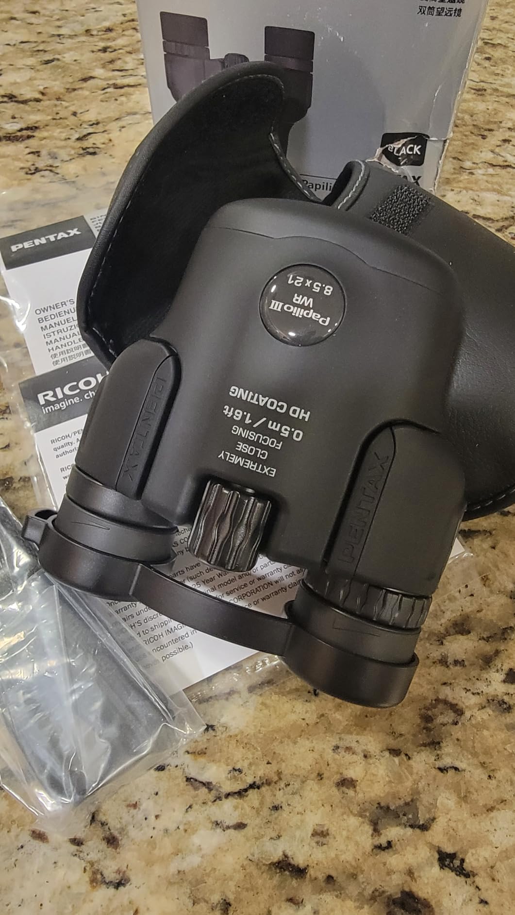 PENTAX Papilio III 8.5x21 WR Black Compact Binocular | 50cm close-up to infinity focus, Weather-resistant, HD coating, Suitable for observing tiny objects, travel, sports customer photo 2